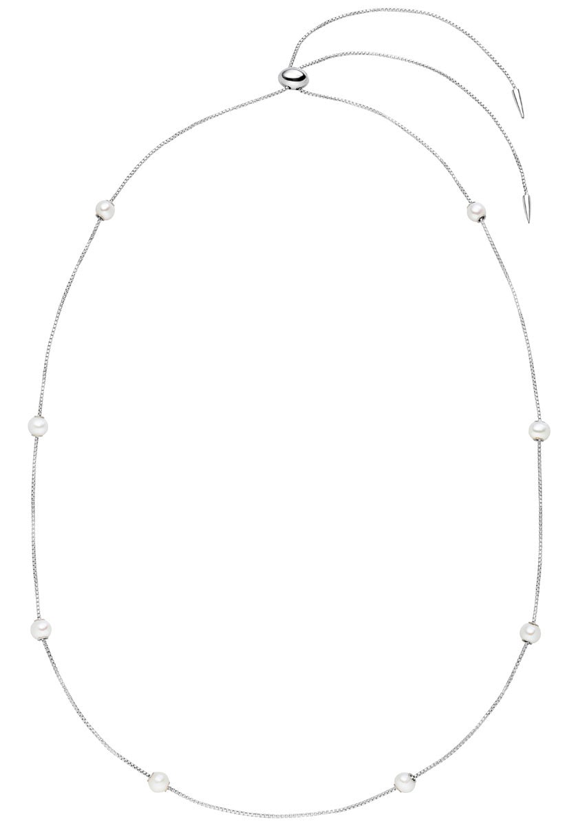 Firetti Perlenkette »Schmuck Geschenk Halsschmuck Halskette Silberkette Venezianerkette«, Made in Germany - mit Süßwasserzuchtperle