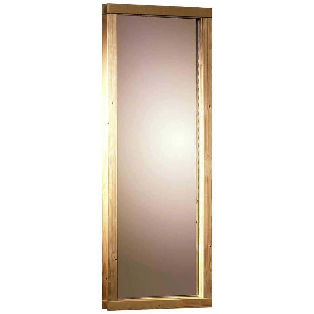 Karibu Saunafenster, 68 mm, BxH: 49x107,5 cm, bronziert, naturbelassen