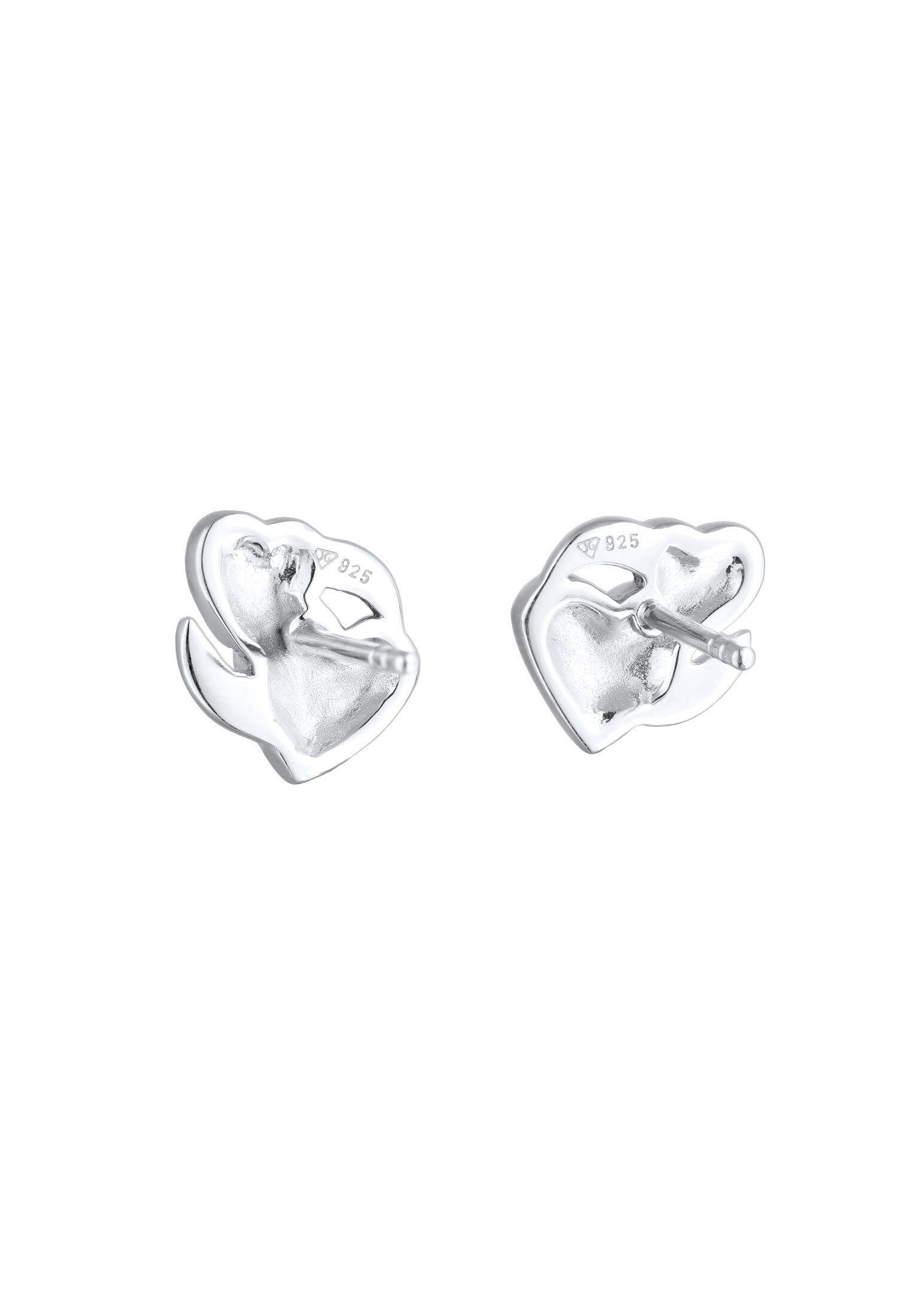 Elli Paar Ohrstecker »Ohrringe Emoij Herz Ohrstecker 925 Sterling Silber«