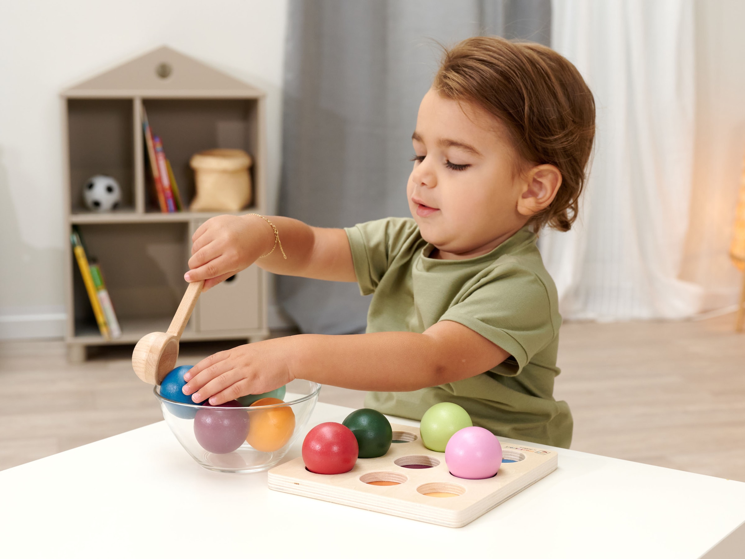 Eichhorn Steckspielzeug »Montessori Sortierkugeln«