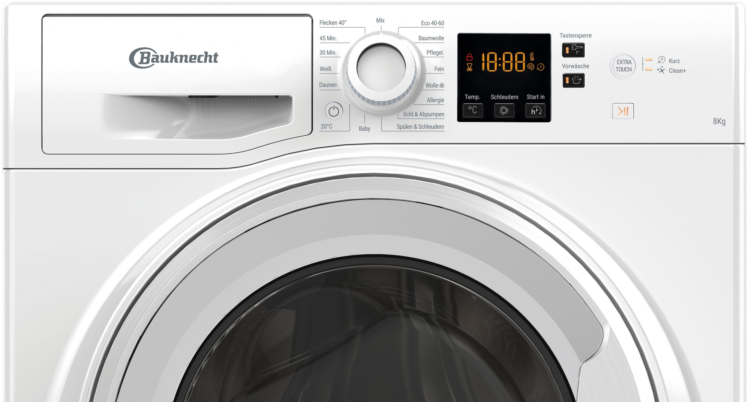 BAUKNECHT Waschmaschine »WAM 814 A«, 8 kg, 1400 U/min, Digital Motion-Technologie