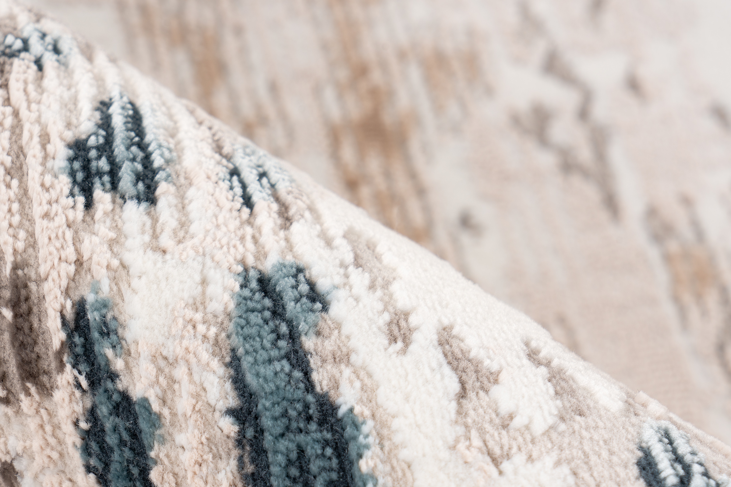 me gusta Teppich »Akropolis 325« rechteckig 12 mm Höhe flacher Teppich mit Baumwollrücken, attraktiver Vintage-Look