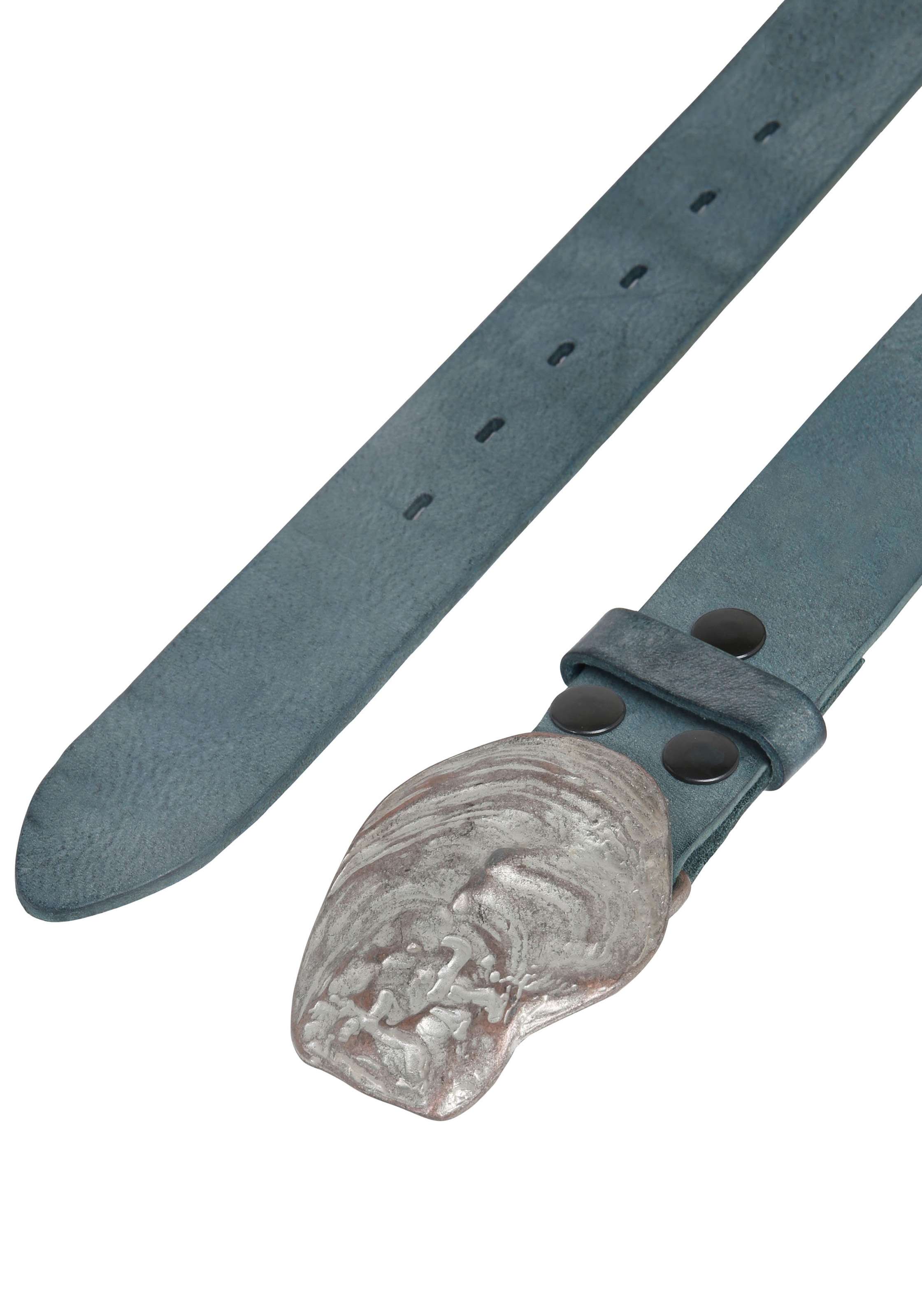 Rettungsring Gürtel Ledergürtel mit austauschbarer Schließe »Auster Muschel Rosé«