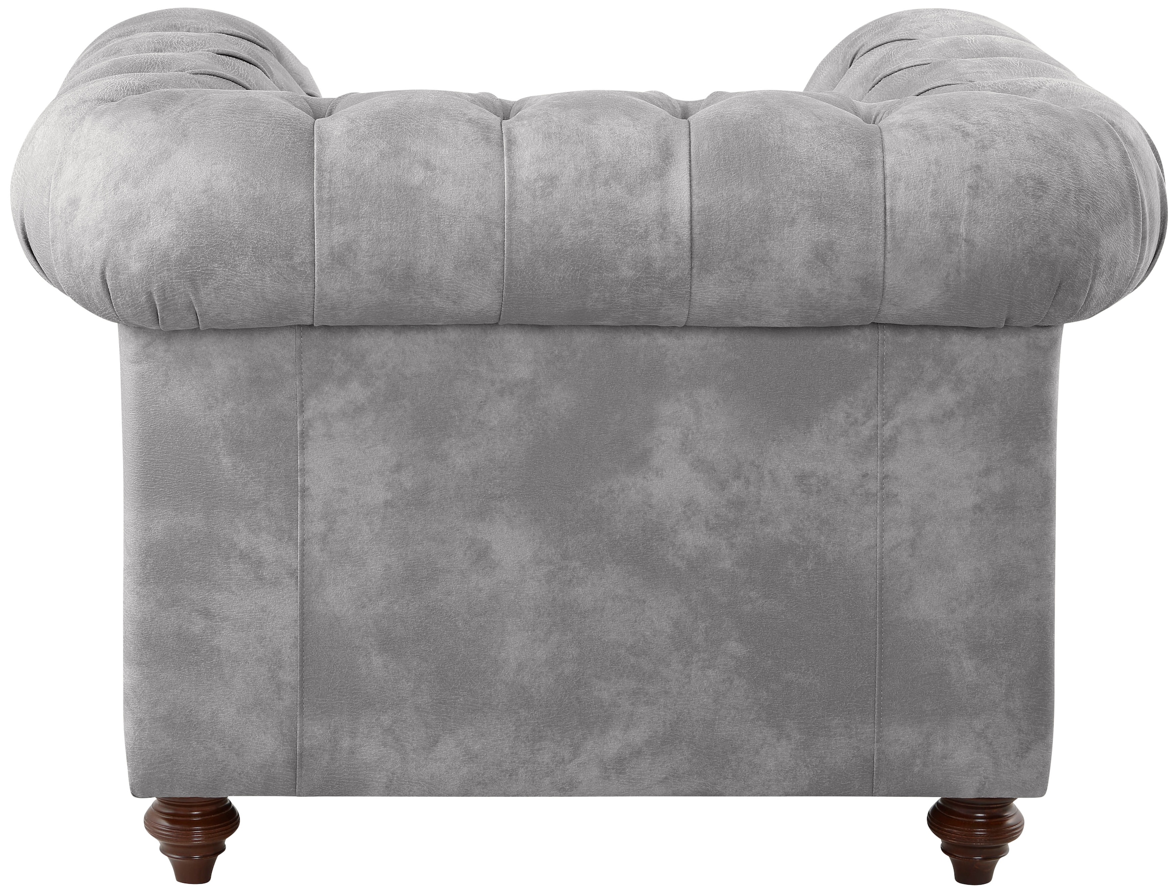 Home affaire Sessel »Chesterfield B/T/H: 105/69/74 cm«, mit hochwertiger Knopfheftung, auch in Leder