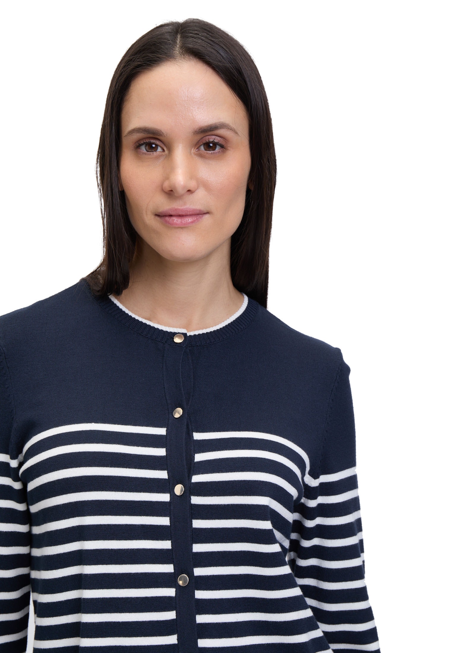 Betty Barclay Strickjacke »Basic-Strickjacke mit Streifen«