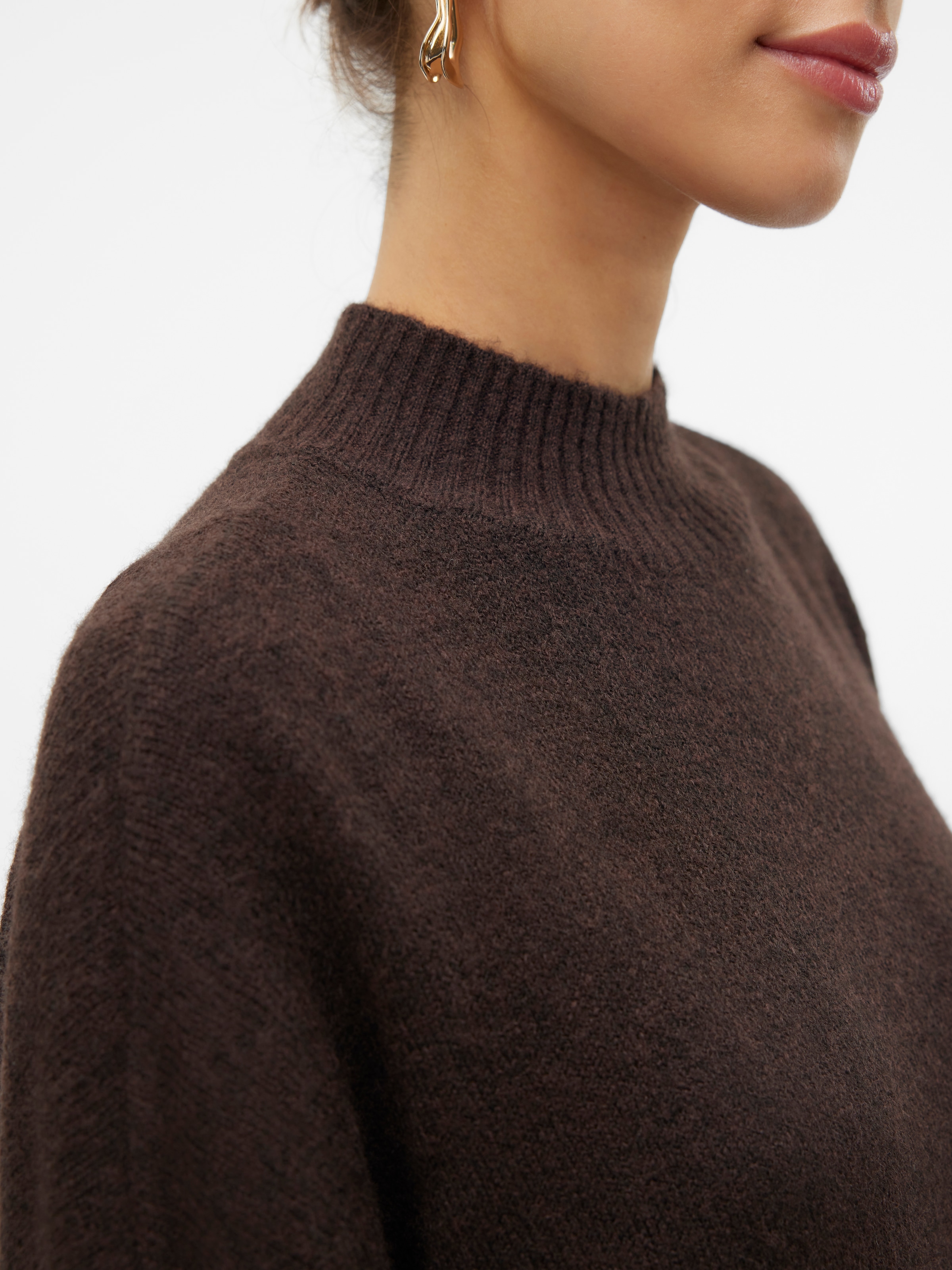 Vero Moda Strickpullover »VMPLAZA LS HIGHNECK LONG PULLOVER GA BOO«