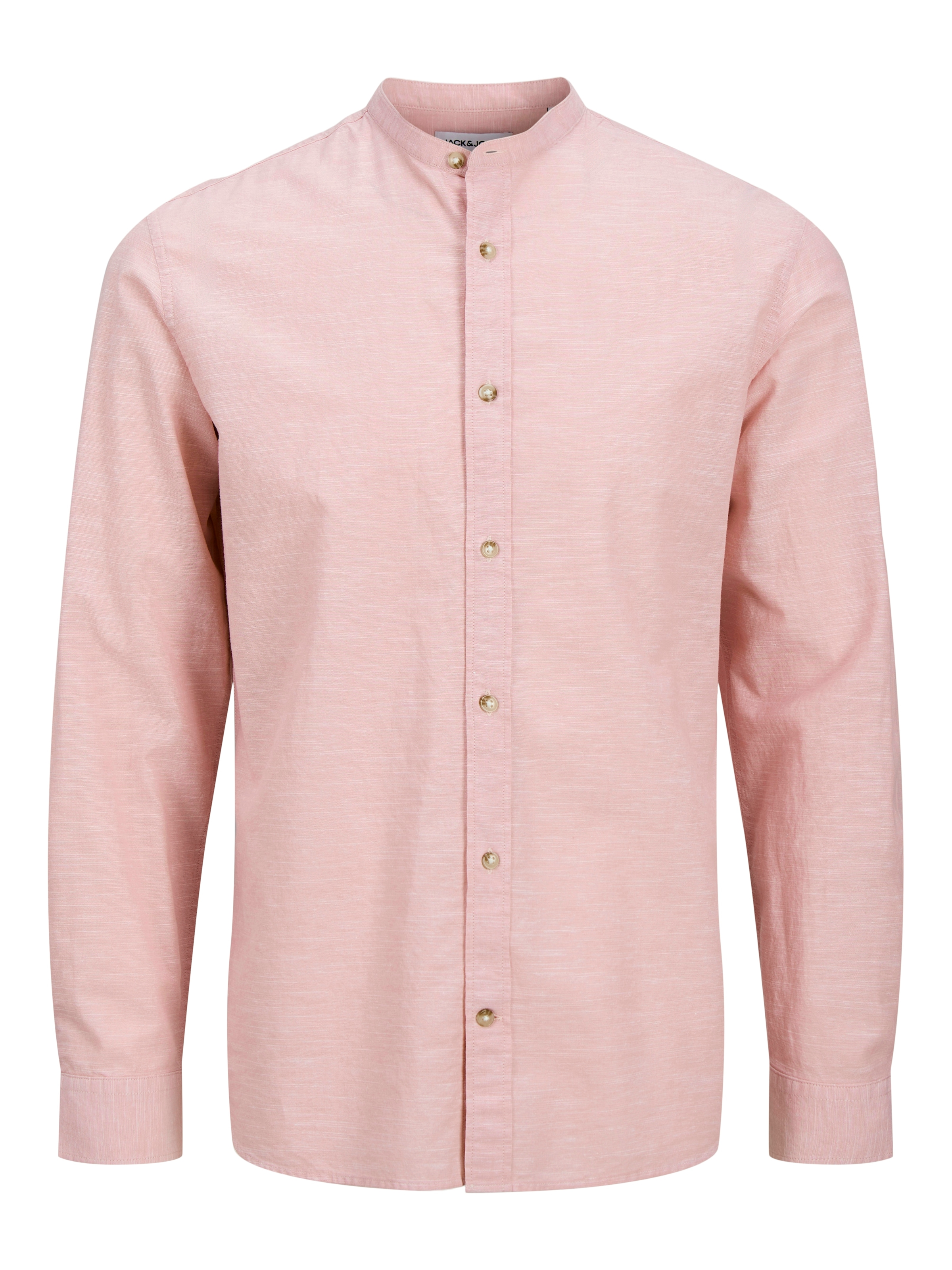 Jack & Jones Langarmhemd »JJESUMMER BAND SHIRT LS SN«, mit Bandkragen