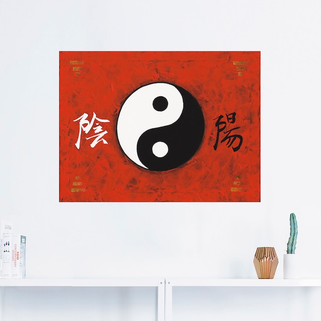 Artland Wandbild »Yin & Yang«, Zeichen, (1 St.), als Alubild, Leinwandbild,  Wandaufkleber oder Poster in versch. Größen bequem bestellen