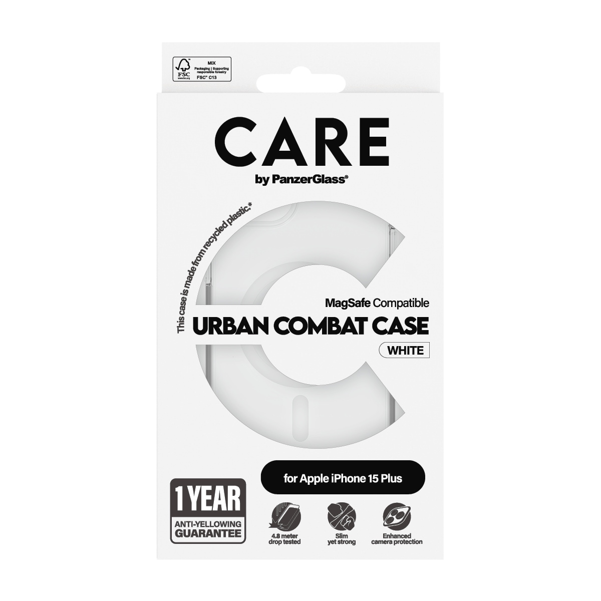 CARE by PanzerGlass Handyhülle »Urban Combat Case mit MagSafe für Apple iPhone 15 Plus« Backcover, Schutzhülle, Handyschutzhülle, Case, Schutzcase, stoßfest