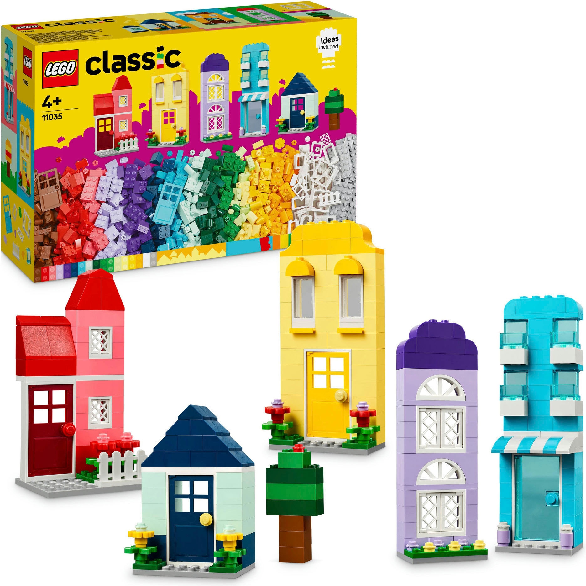 Konstruktionsspielsteine »Kreative Häuser (11035), LEGO Classic«, (850 St.), Made in...
