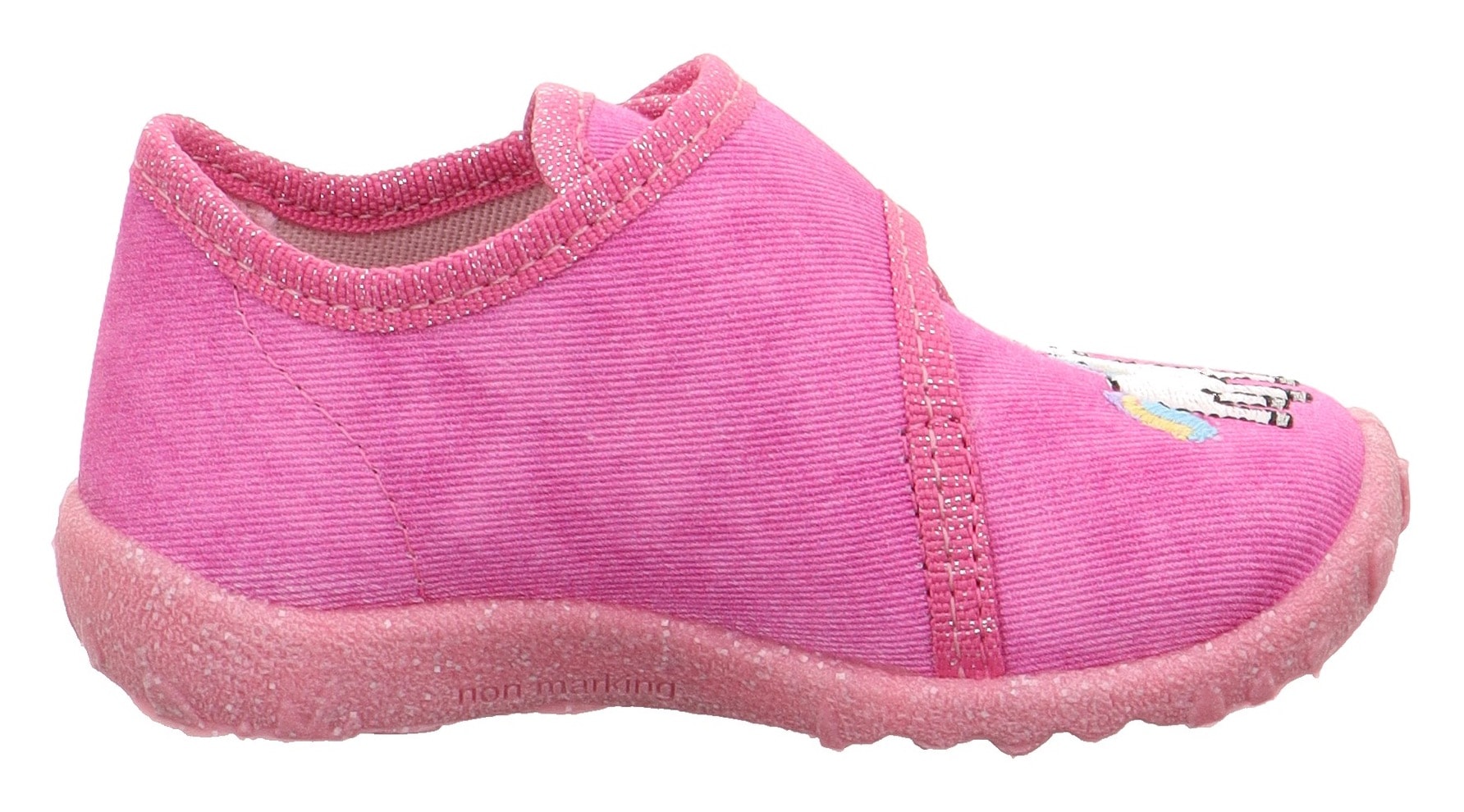 Superfit Hausschuh »SPOTTY , WMS: mittel«  Kindergartenschuh mit Klettverschluss, Größenschablone zum Download