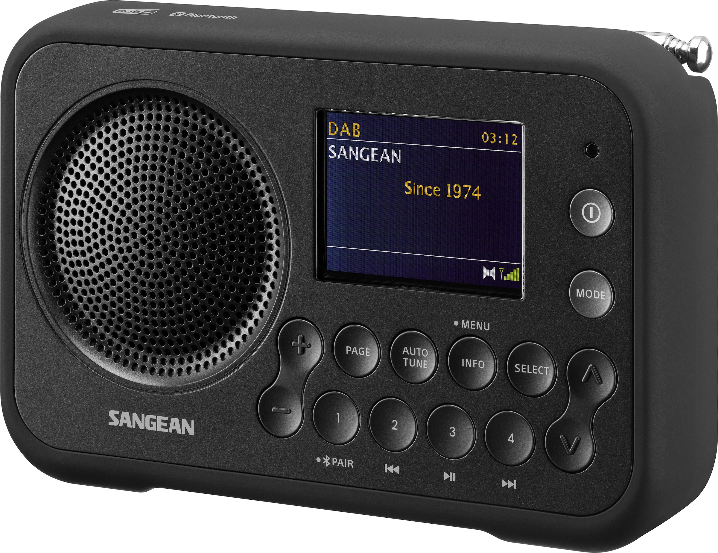 Sangean Digitalradio (DAB+) »SANGEAN DPR-76BT«, (Bluetooth FM-Tuner mit RDS-Digitalradio (DAB+)
