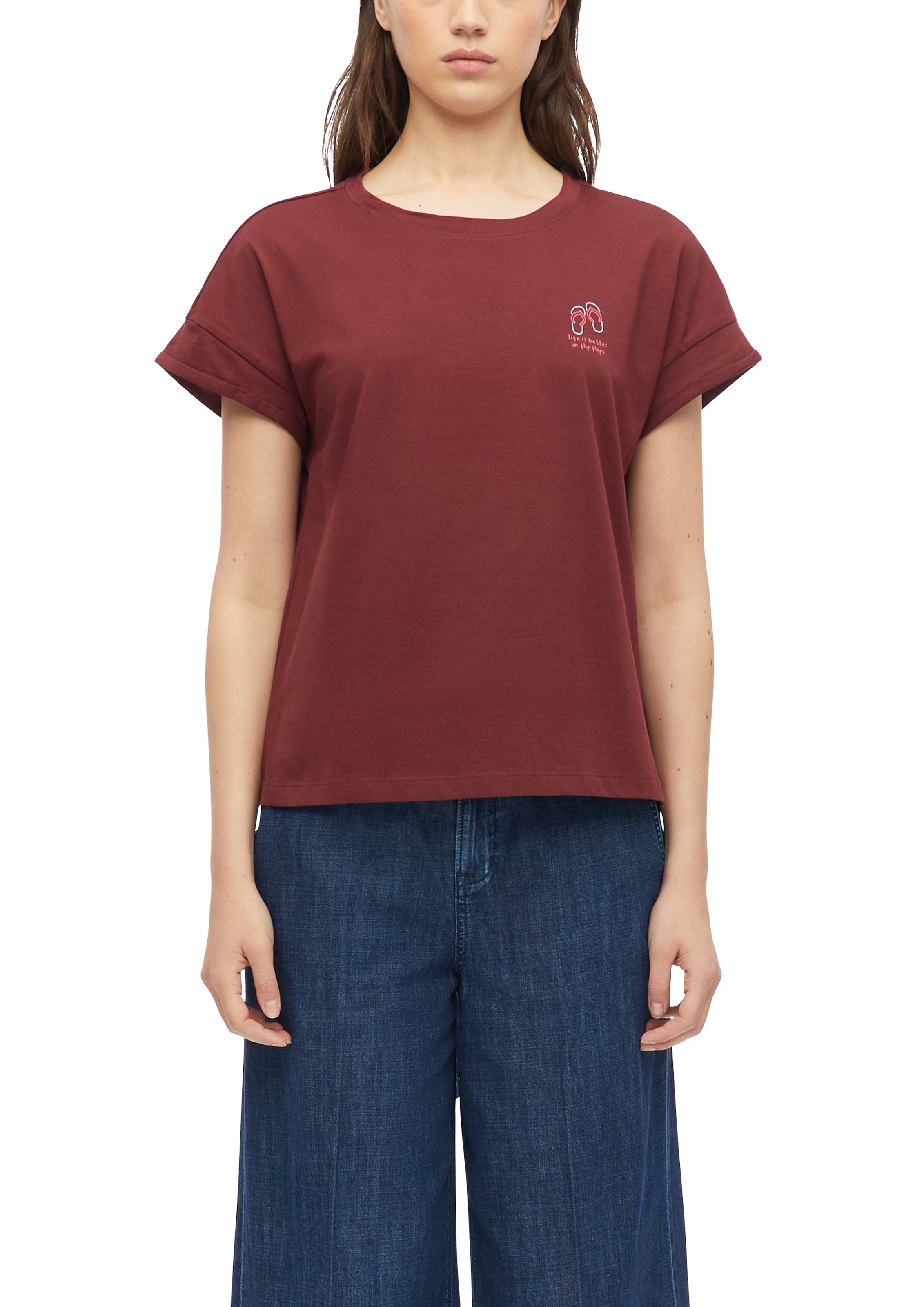 s.Oliver Kurzarmshirt Sommershirt mit Print