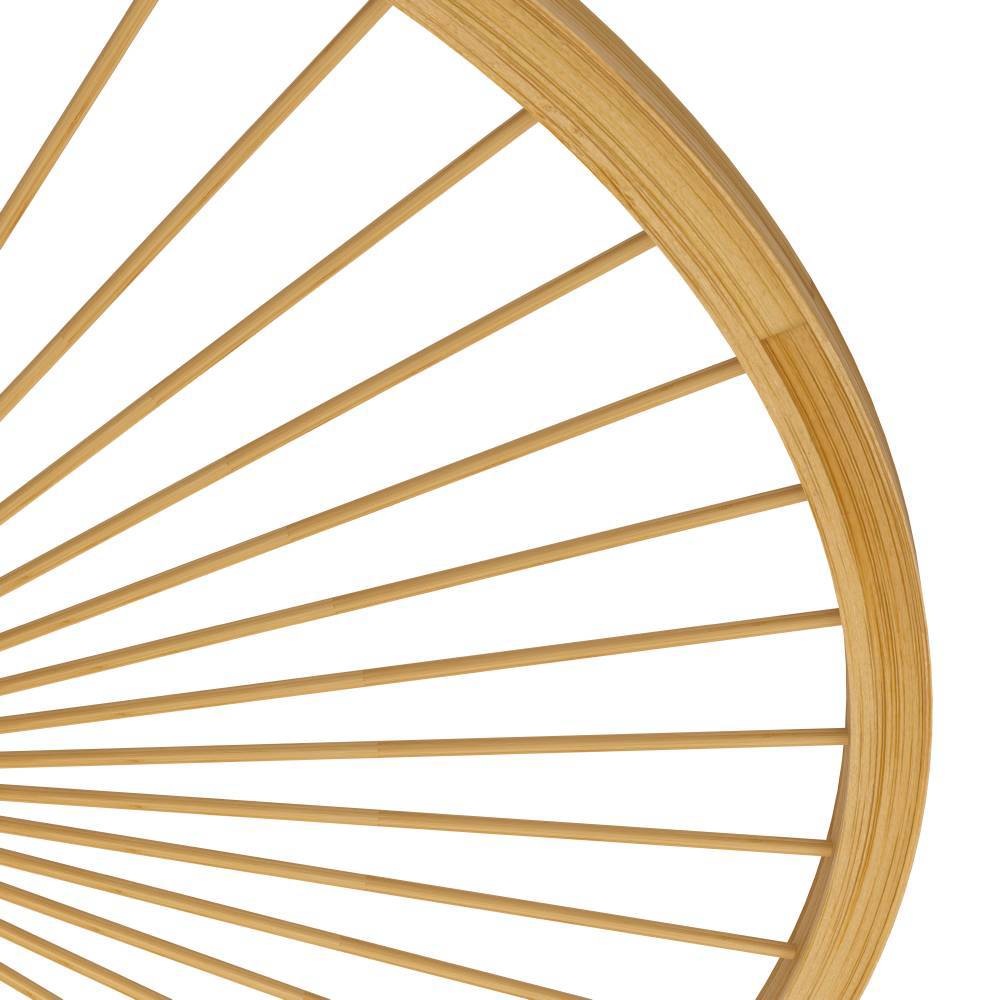 EGLO Deckenleuchte »LEOMINSTER« E27 1 Stk. Deckenleuchte, Wohnzimmerlampe, Metall in Schwarz und Bambus, Ø 45 cm