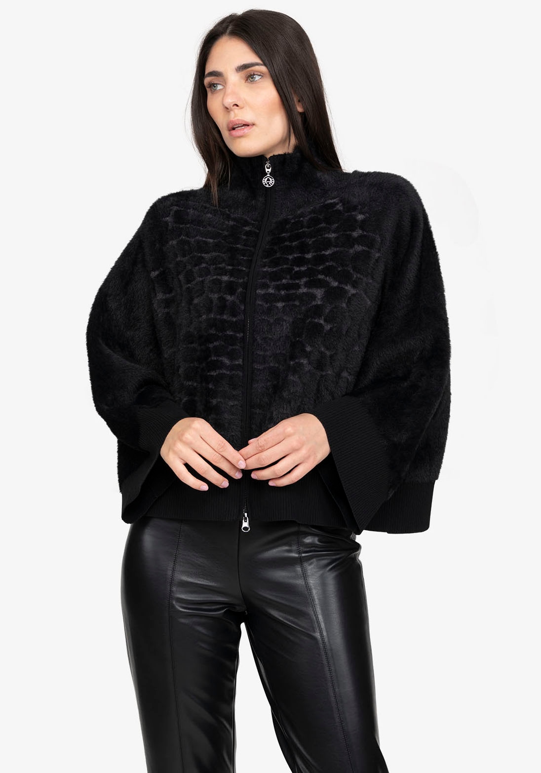 Sportalm Kitzbühel Strickjacke, aus Plüschmaterial
