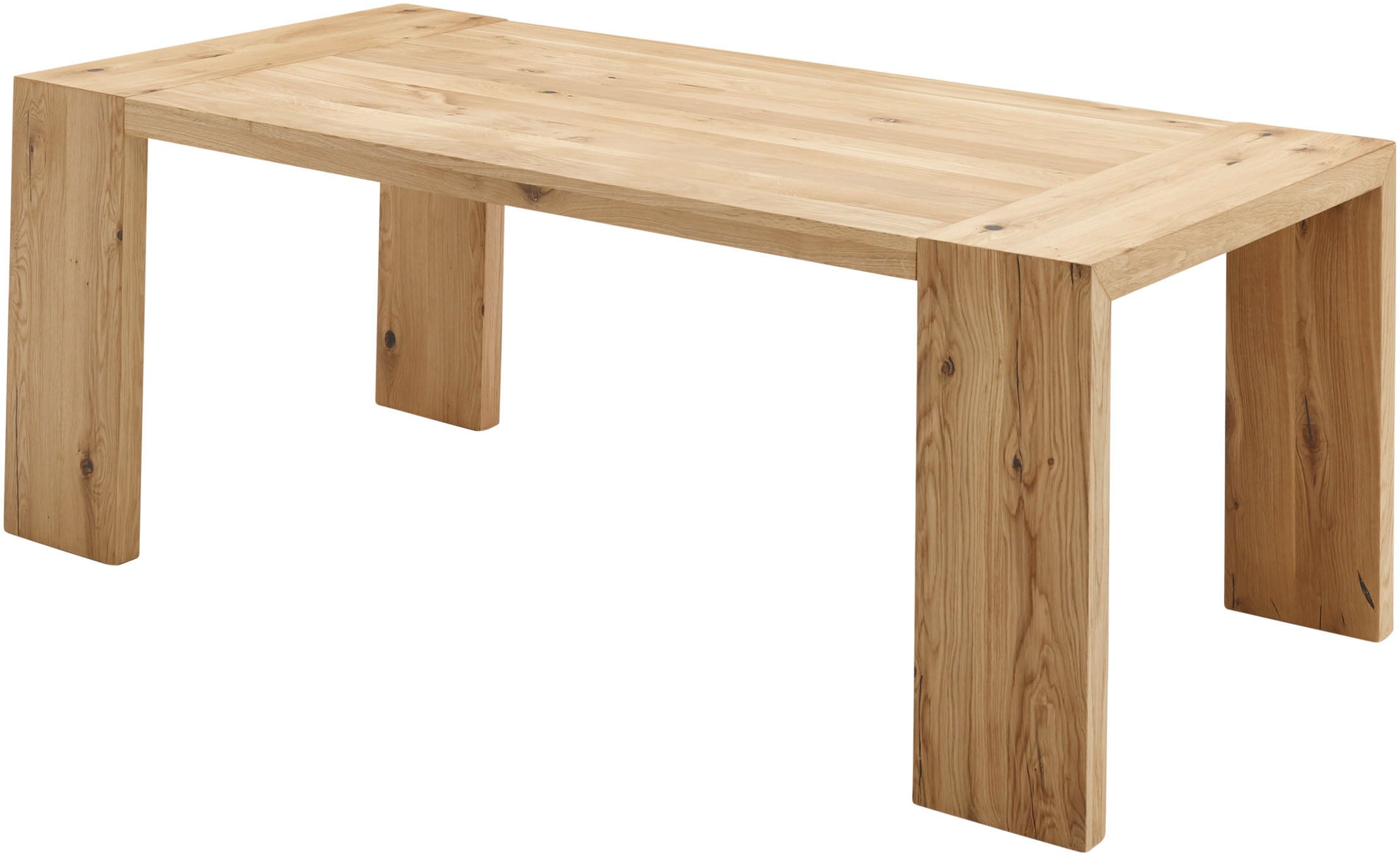 Stolkom Esstisch »Anno Esszimmertisch Eiche Massivholz geölt, FSC, BxHxT 200x76x100 cm«, Eiche Massivholz geölt, FSC®-Zertifiziert, Flächenbelastung bis 90 kg