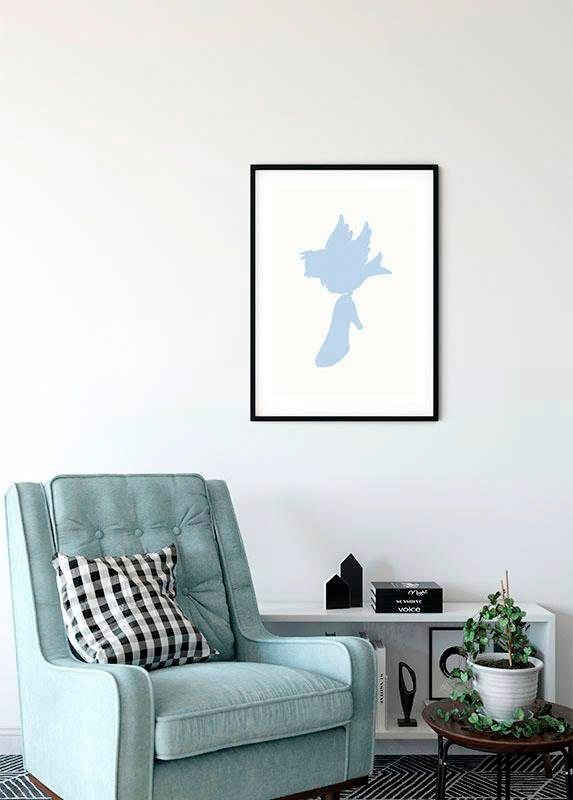 Komar Bild »Cinderella Bird«, Disney, (1 St.), Wandbild zur Dekoration im Kinderzimmer - ohne Rahmen