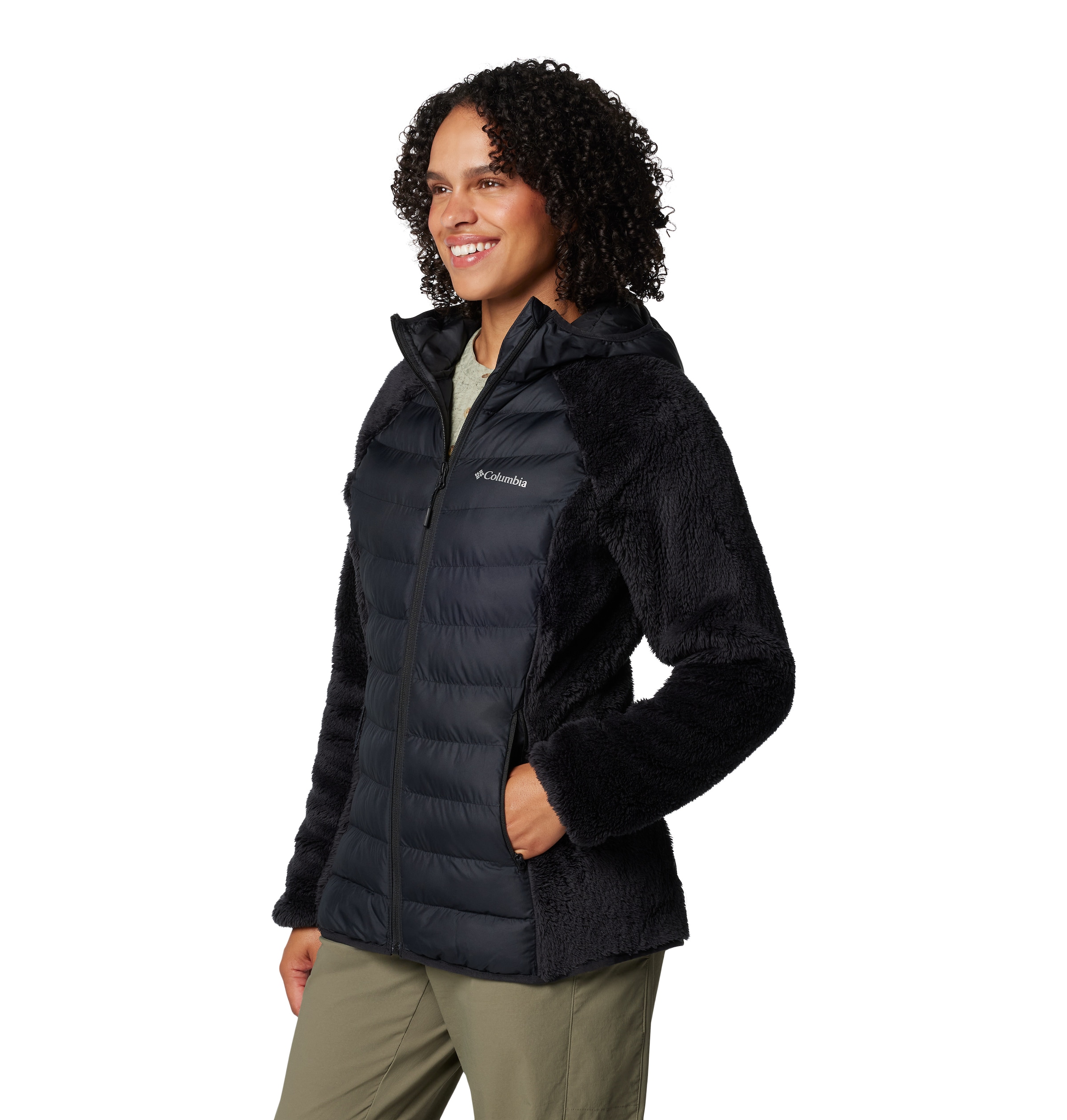 Columbia Hybridjacke »Powder Lite™ II Sherpa Hybrid Jacket«, mit Kapuze