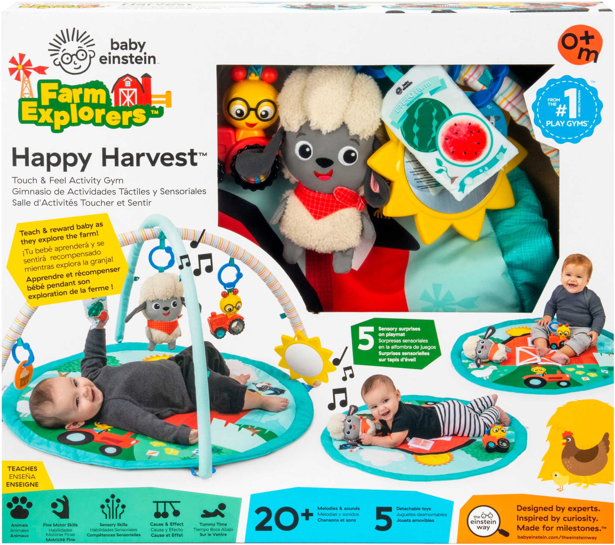 Baby Einstein Spielbogen »Happy Harvest Touch & Feel Activity Gym« mit Soundeffekt