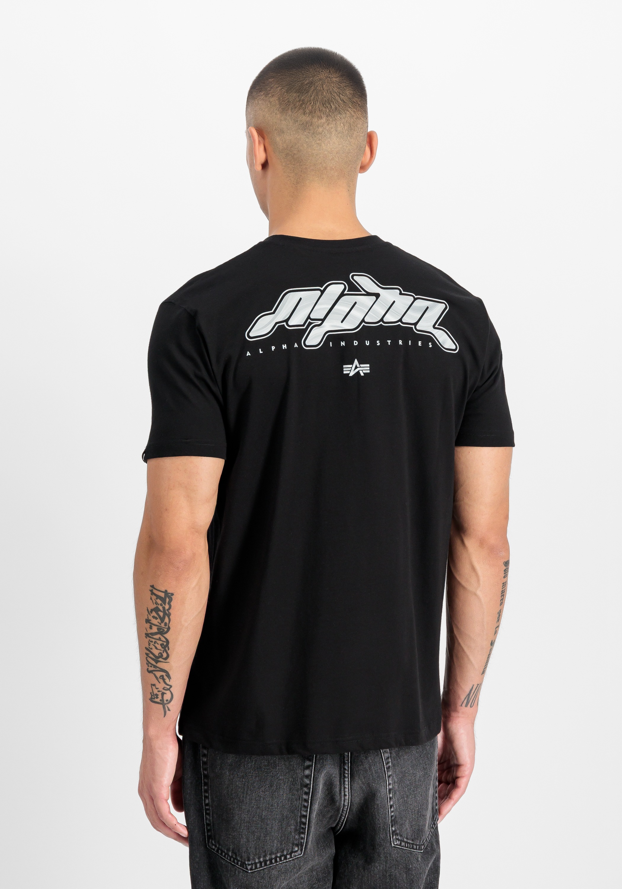 Alpha Industries T-Shirt »3D Wavy Backprint T-Shirt«