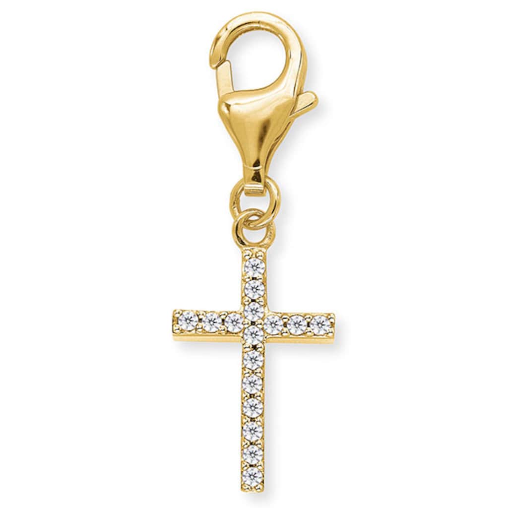 Engelsrufer Charm-Einhänger »Anhänger, Einhänger, Kreuz für Halskette, Armband ERC-LILCROSS-ZI-G«