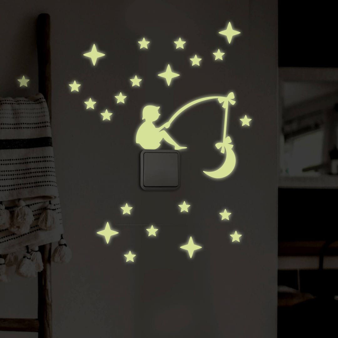 bequem »Leuchtsterne (1 kaufen St.) Lichtschalter«, Wall-Art Wandtattoo