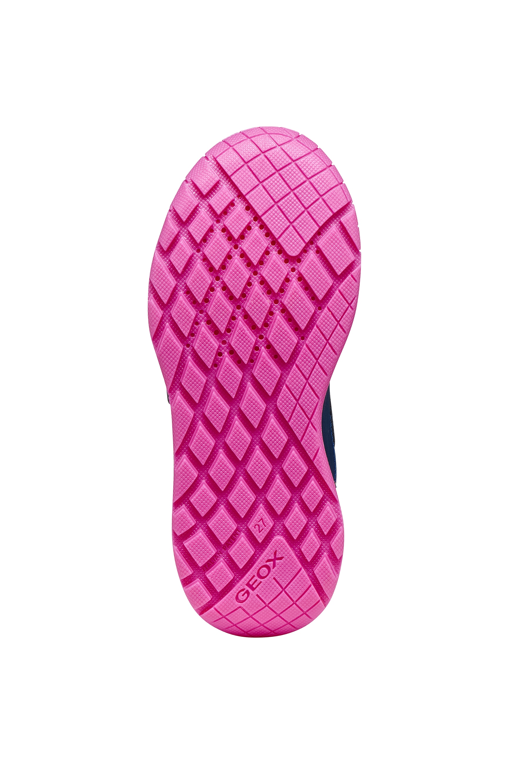 Geox Sneaker  Halbschuh mit Kontrastbesätzen, Größenschablone zum Download