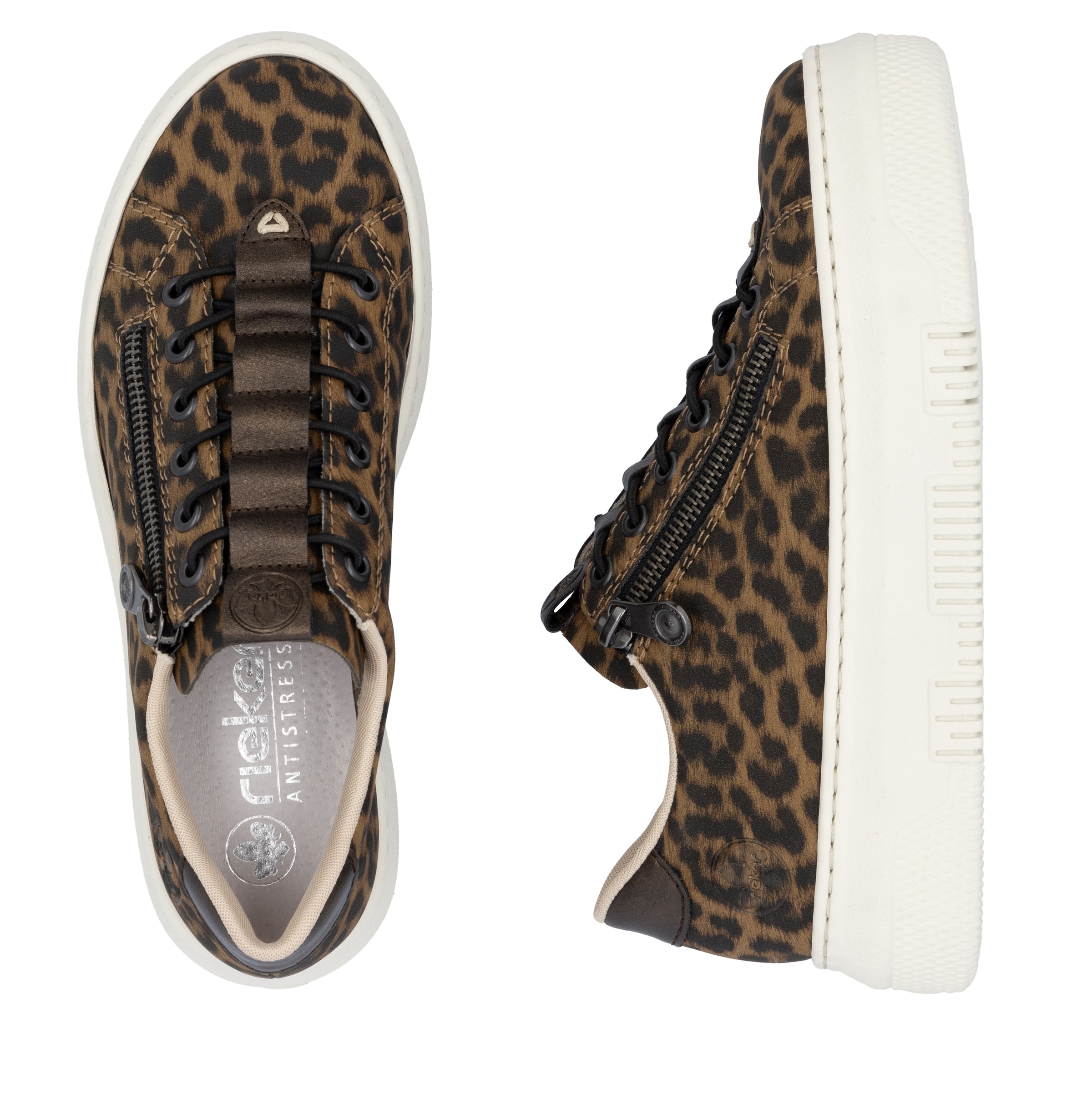 Rieker Plateausneaker, Sneaker, Slip-On Sneaker, Slipper mit Schaftrandpolster