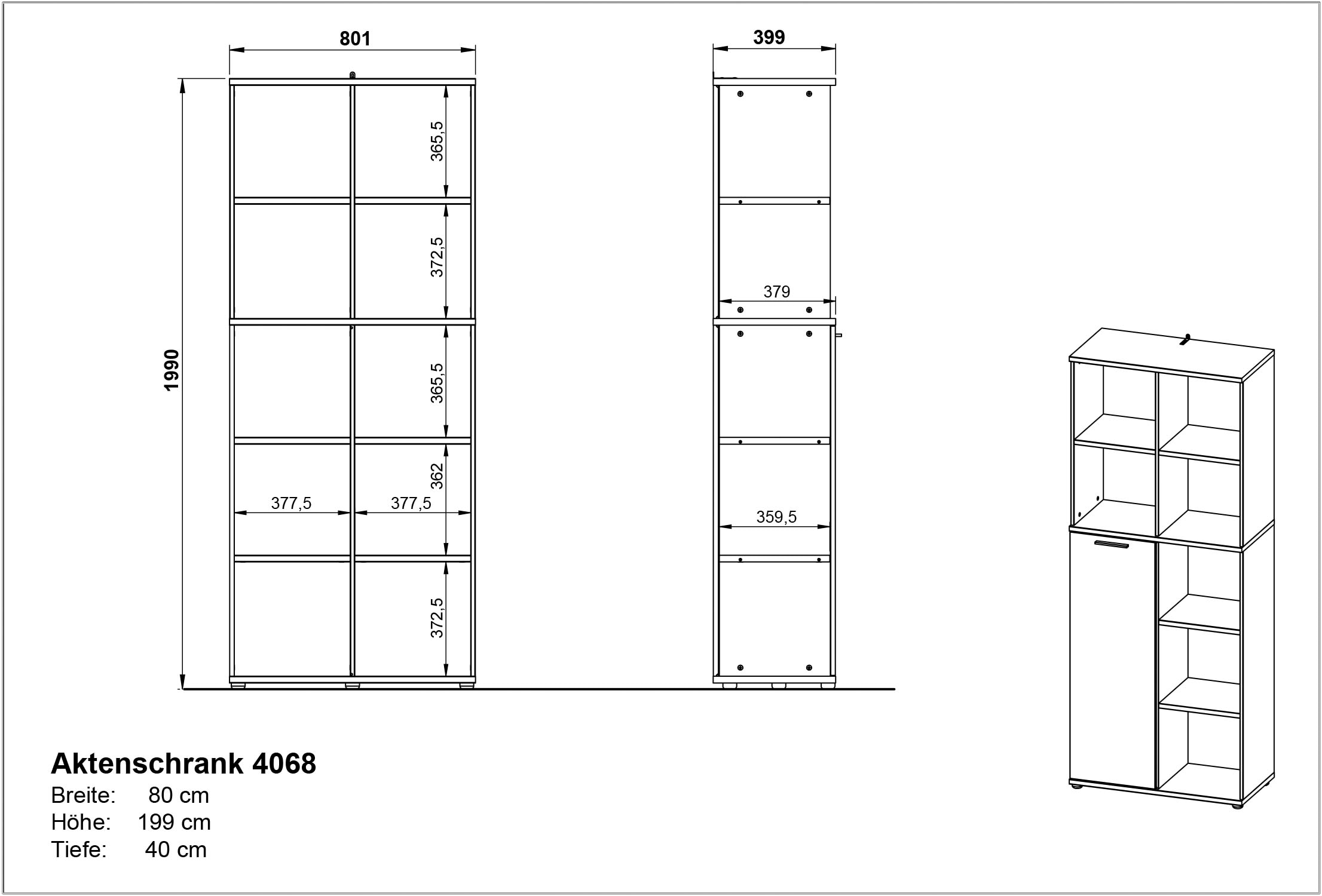 GERMANIA Büromöbel-Set »Fenton«, (2 tlg.), inkl. Schreibtisch mit integriertem Sideboard und Aktenschrank