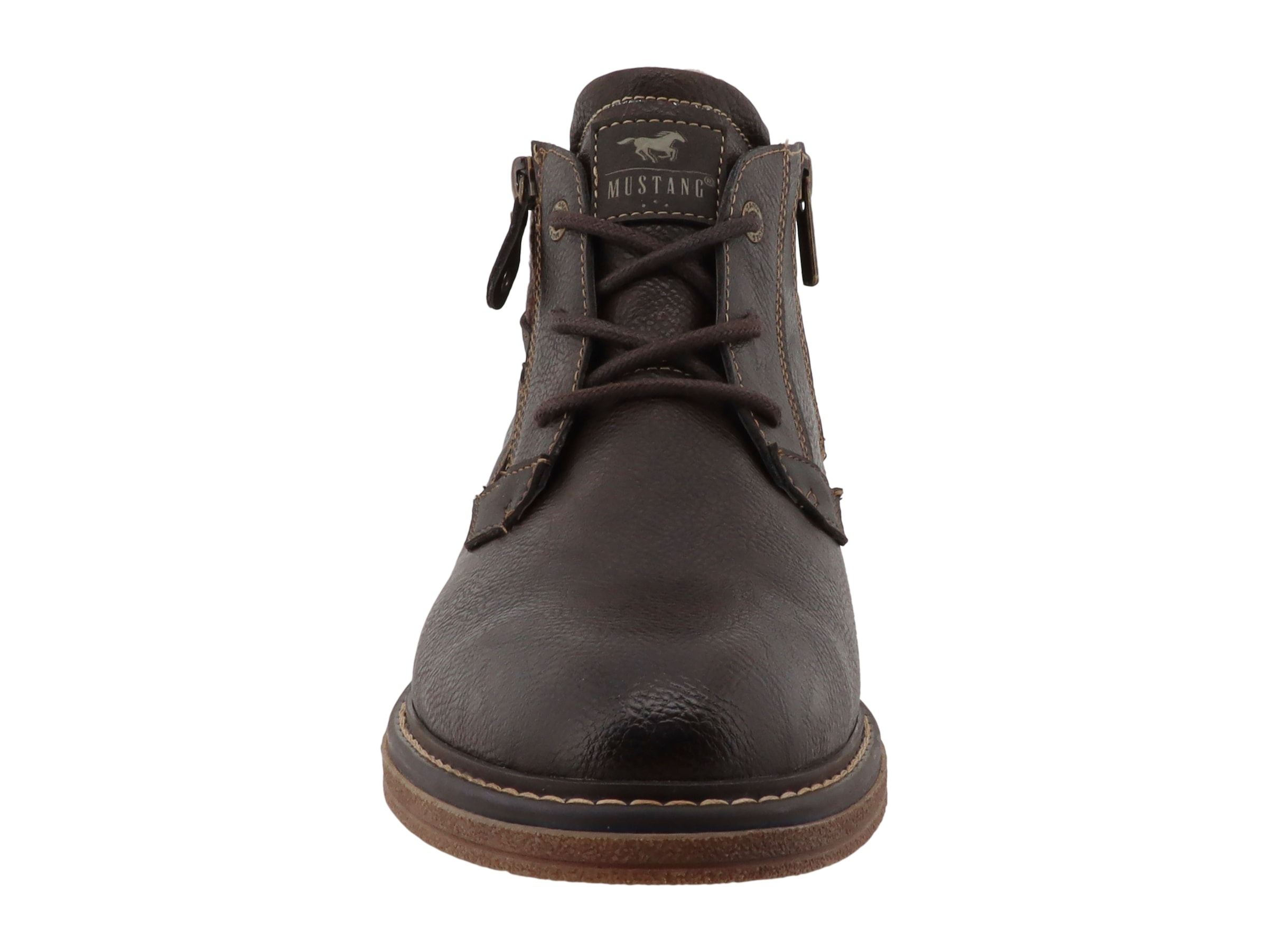 Mustang Shoes Schnürstiefelette »Chukka Boots«  Schnürboots mit Zierreißverschluss an der Außenseite