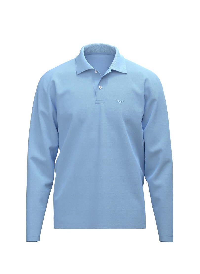Trigema Poloshirt »TRIGEMA Langarm Poloshirt mit Armbündchen« 1 Stk.