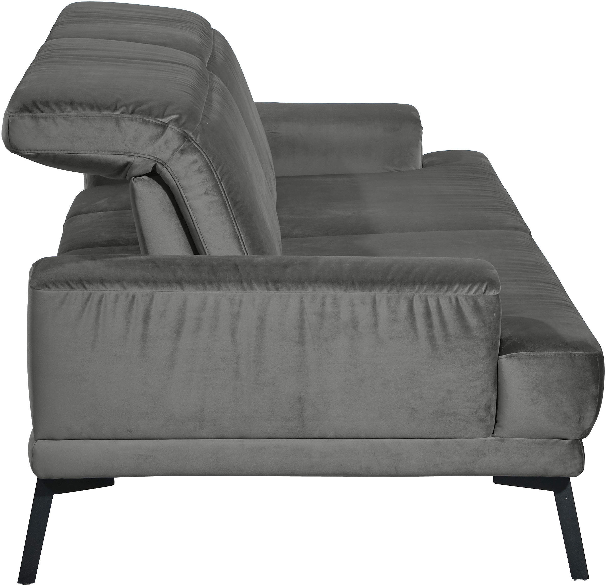 Musterring 3-Sitzer »MR 4580«, inkl. Kopf- und Sitztiefenverstellung, Fuß schwarz, B228 x T103 cm