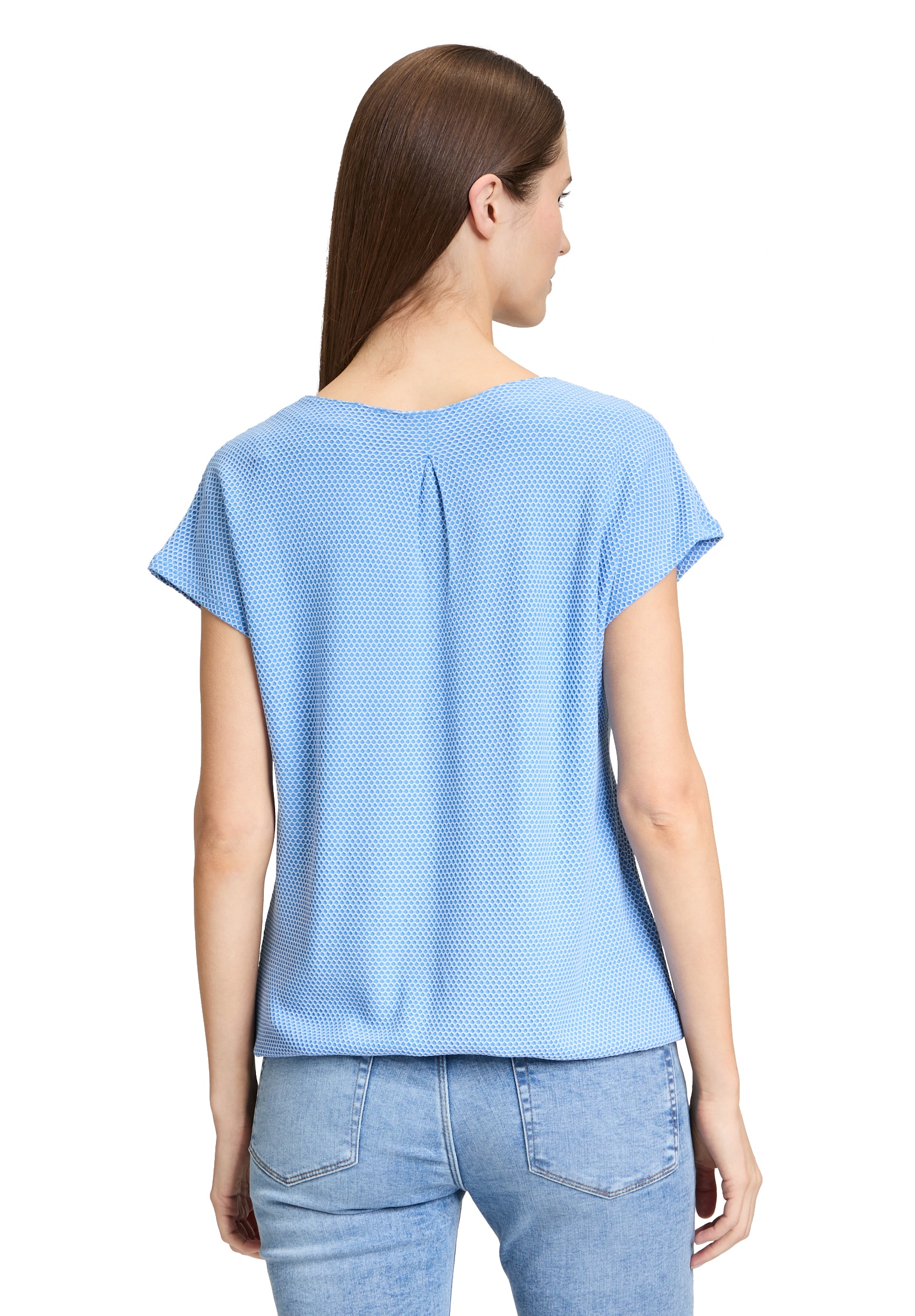Betty&Co Kurzarmshirt »Casual-Shirt mit Struktur«