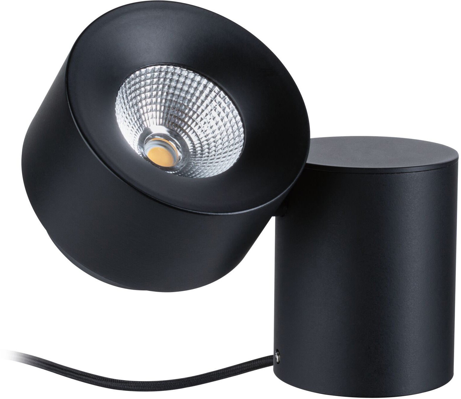 Paulmann Tischleuchte »Puric Pane«, 1 flammig, LED, dimmbar, Schwarz/Grau, Metall