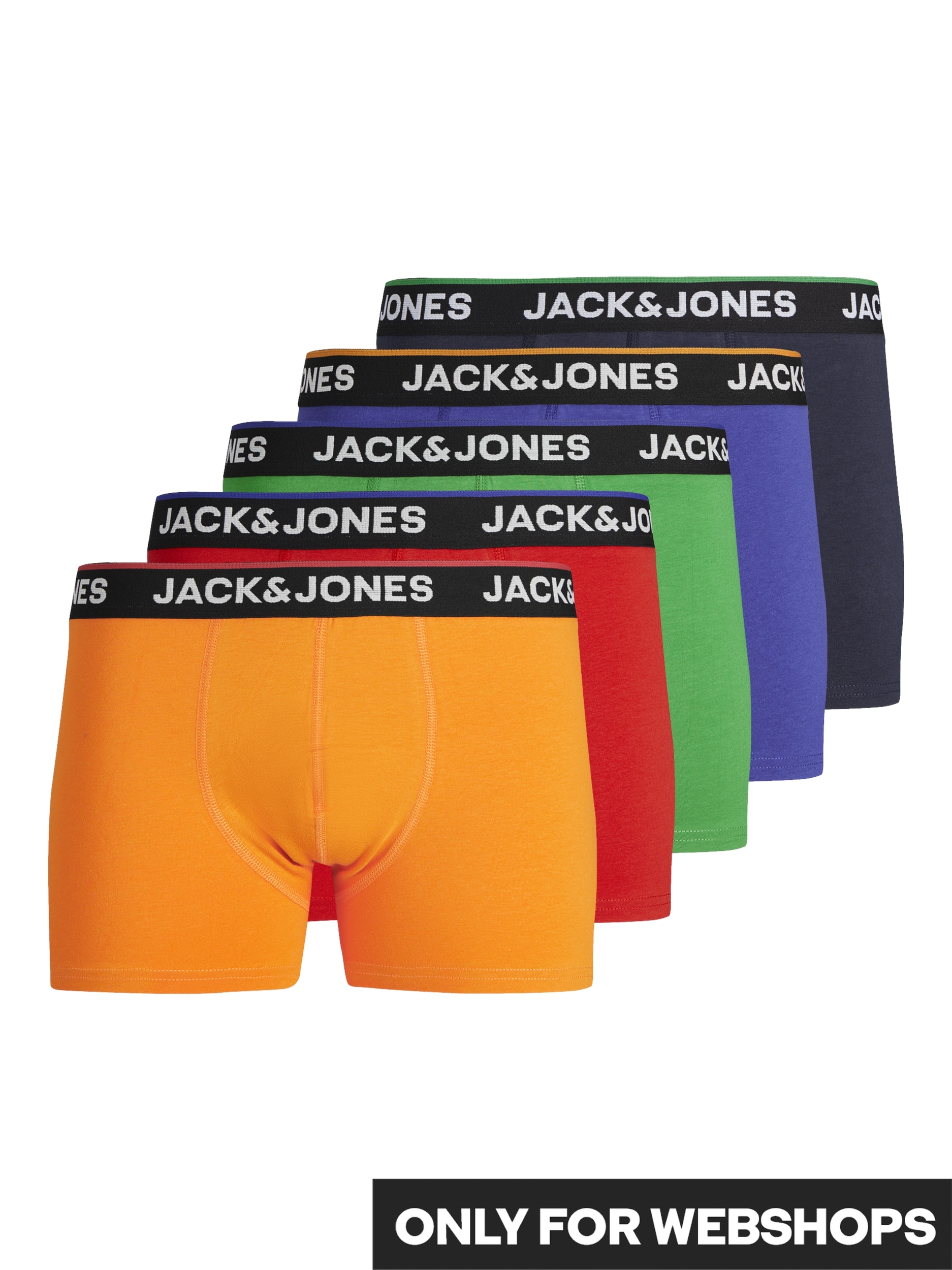 Boxershorts »JACTOPLINE SOLID TRUNKS 5 PACK JNR«, (Packung, 5 St.)