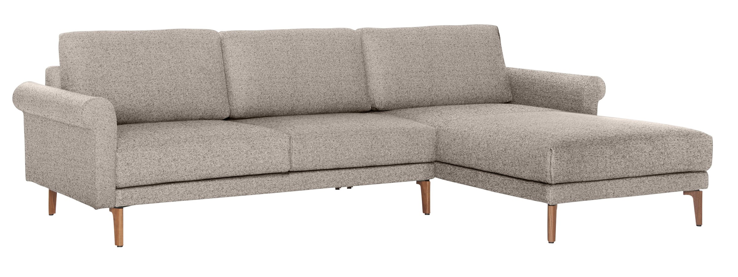 Creation BY ROLF BENZ Ecksofa »CR.450, Designecksofa, Polsterecke, L-Form, 282/178 cm (B/T)«, abgerundete Armlehne Schnecke, modern Landhaus, Leder oder Chenille