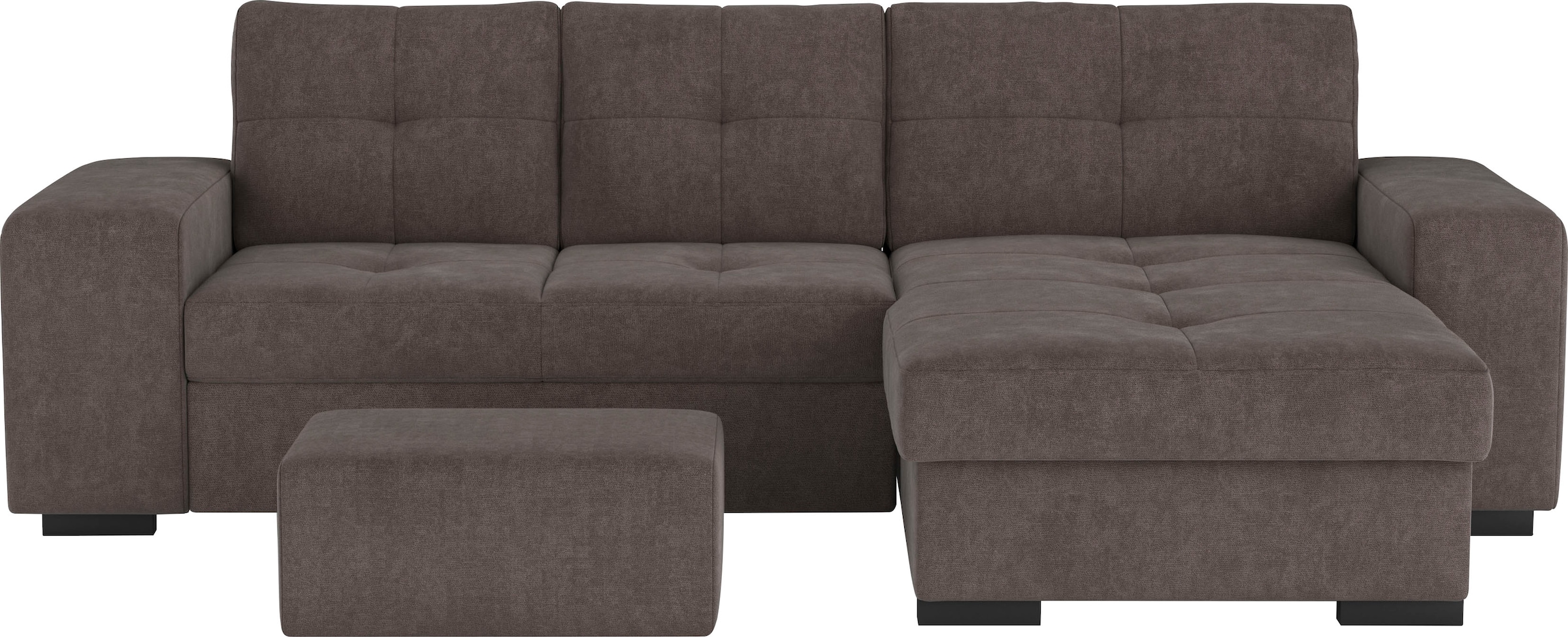 COTTA Ecksofa »Mattina L-Form« mit Hocker, wahlweise mit Bettfunktion & Bettkasten