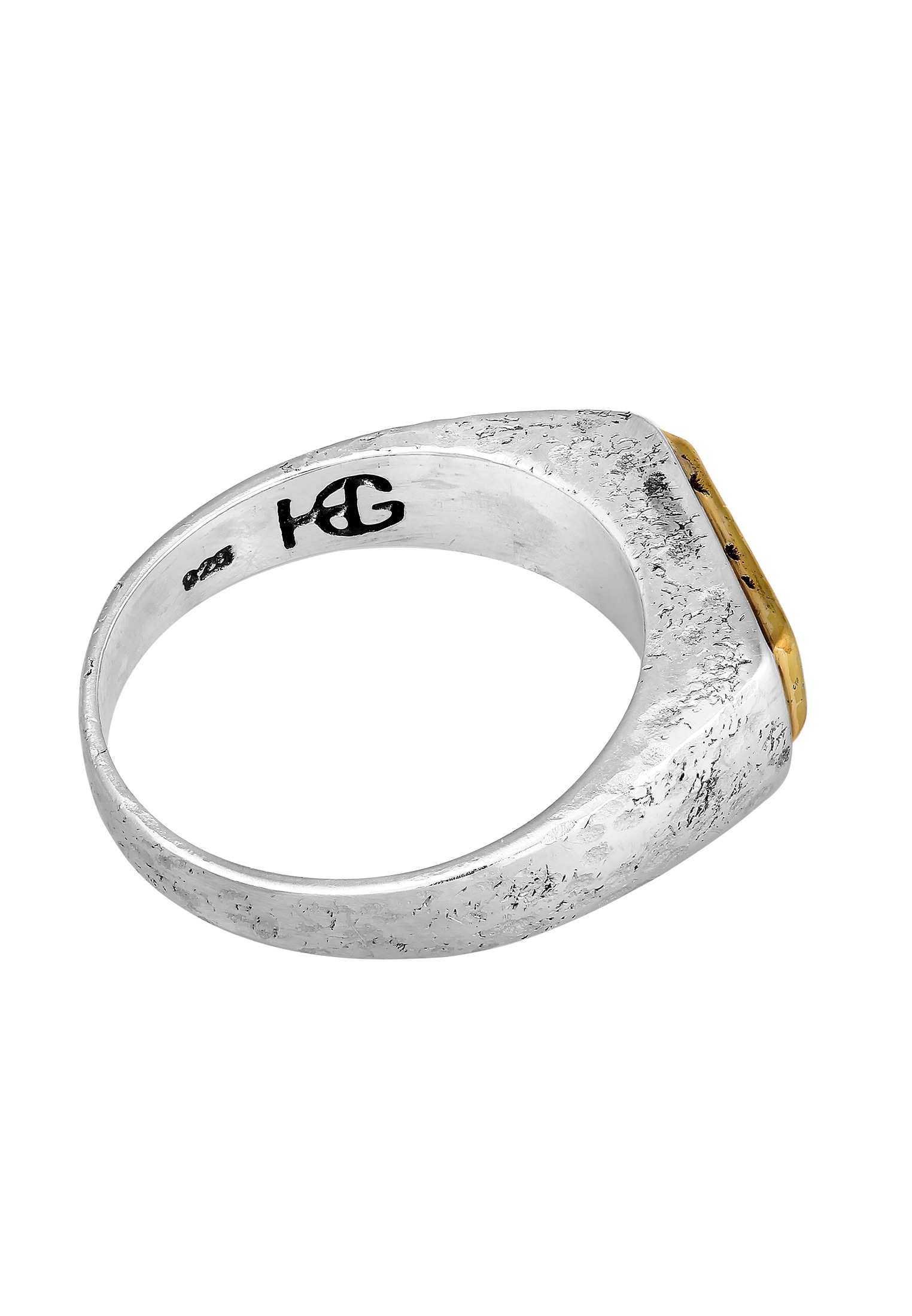 HAZE & GLORY Siegelring »Ring Siegelring - Alive Bi-Colour 925 Silber«