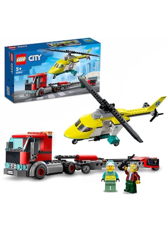 LEGO® Konstruktionsspielsteine »Hubschrauber Transporter (60343), LEGO® City«, (215 St.) kaufen