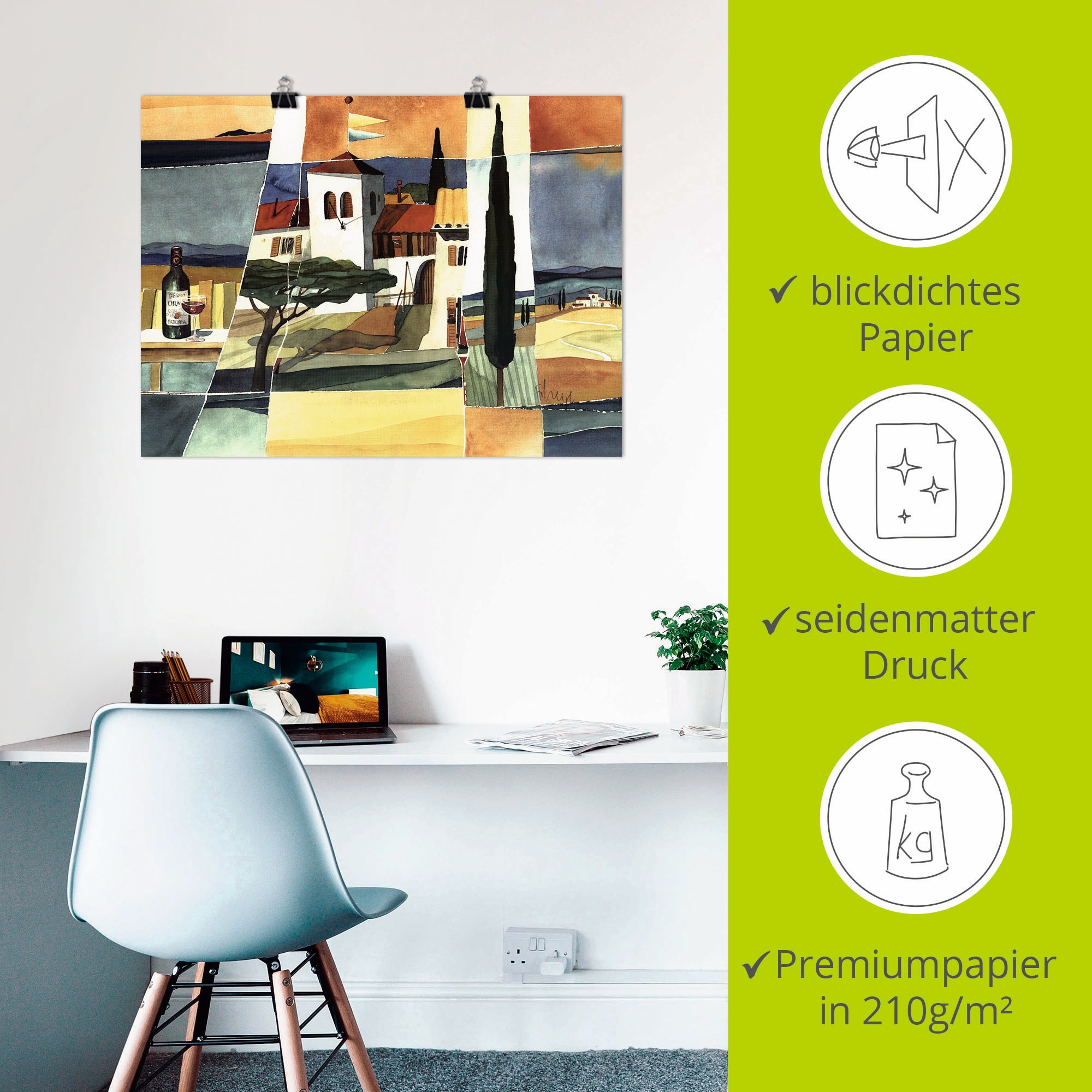 Artland Wandbild »Italien« Europa 1 Stk. tlg. als Leinwandbild, Poster in verschied. Größen