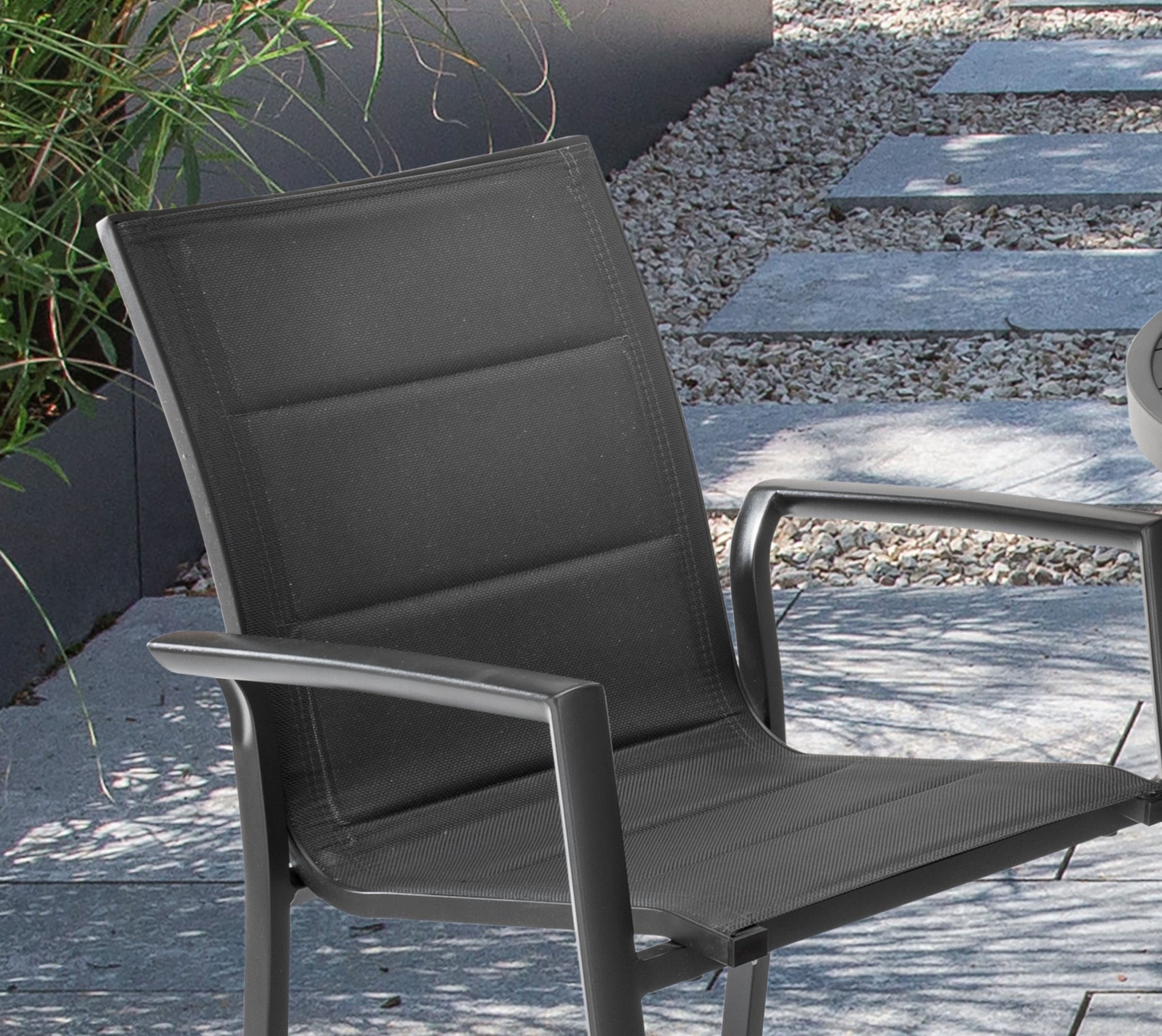 Destiny Garten-Essgruppe »COSTA ARONA«, (Set, 5 tlg., 1 Ausziehtisch, 4 Stapelsessel), (Set, 9-tlg., 4 Sessel, 1 Tisch ausziehbar Ø 120/170x75cm) Aluminium