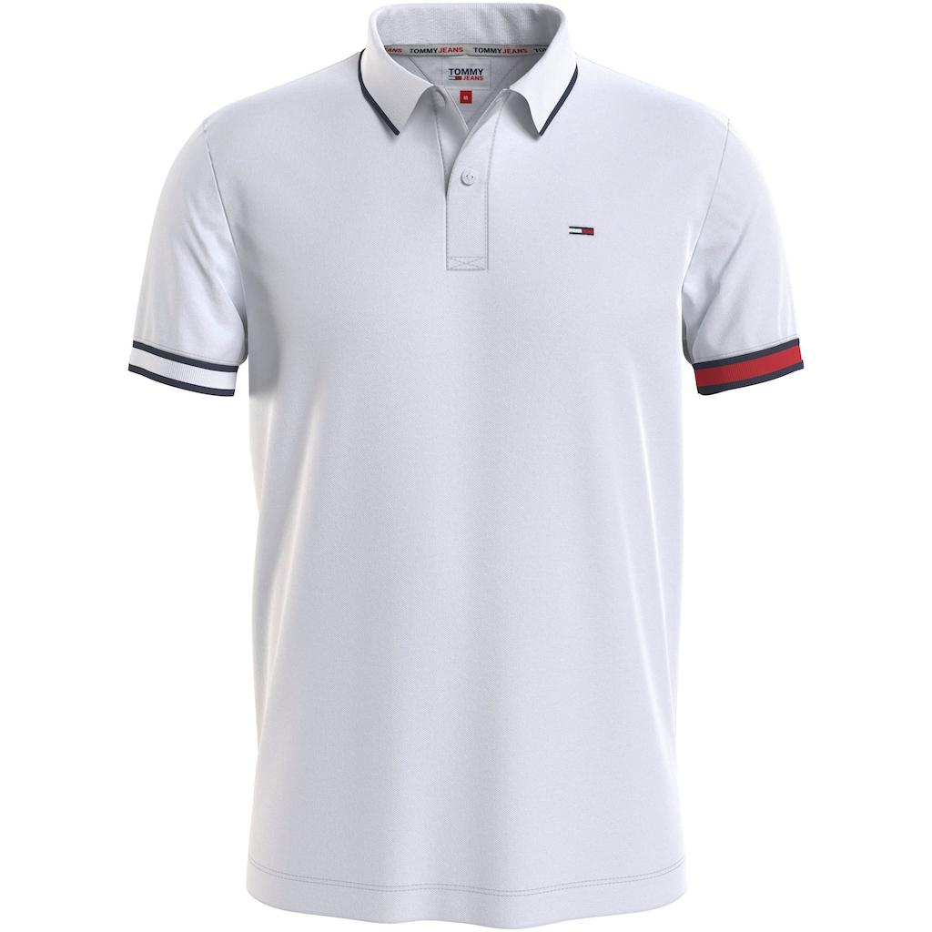 Tommy Jeans Poloshirt »TJM REG FLAG CUFFS POLO«