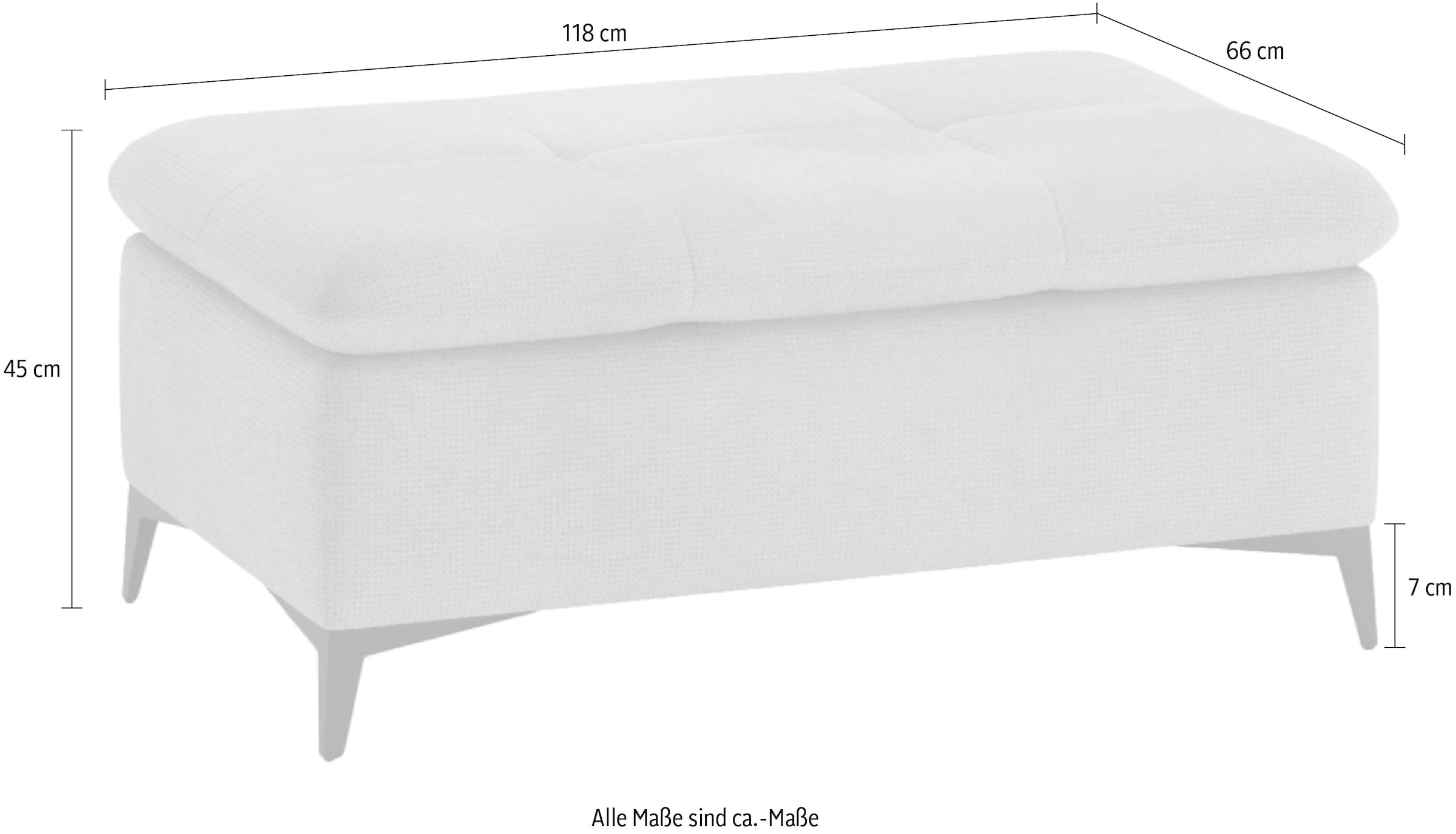 Mr. Couch Hockerbank »Haiti II«, mit Kaltschaumpolsterung, bis 140 kg belastbar