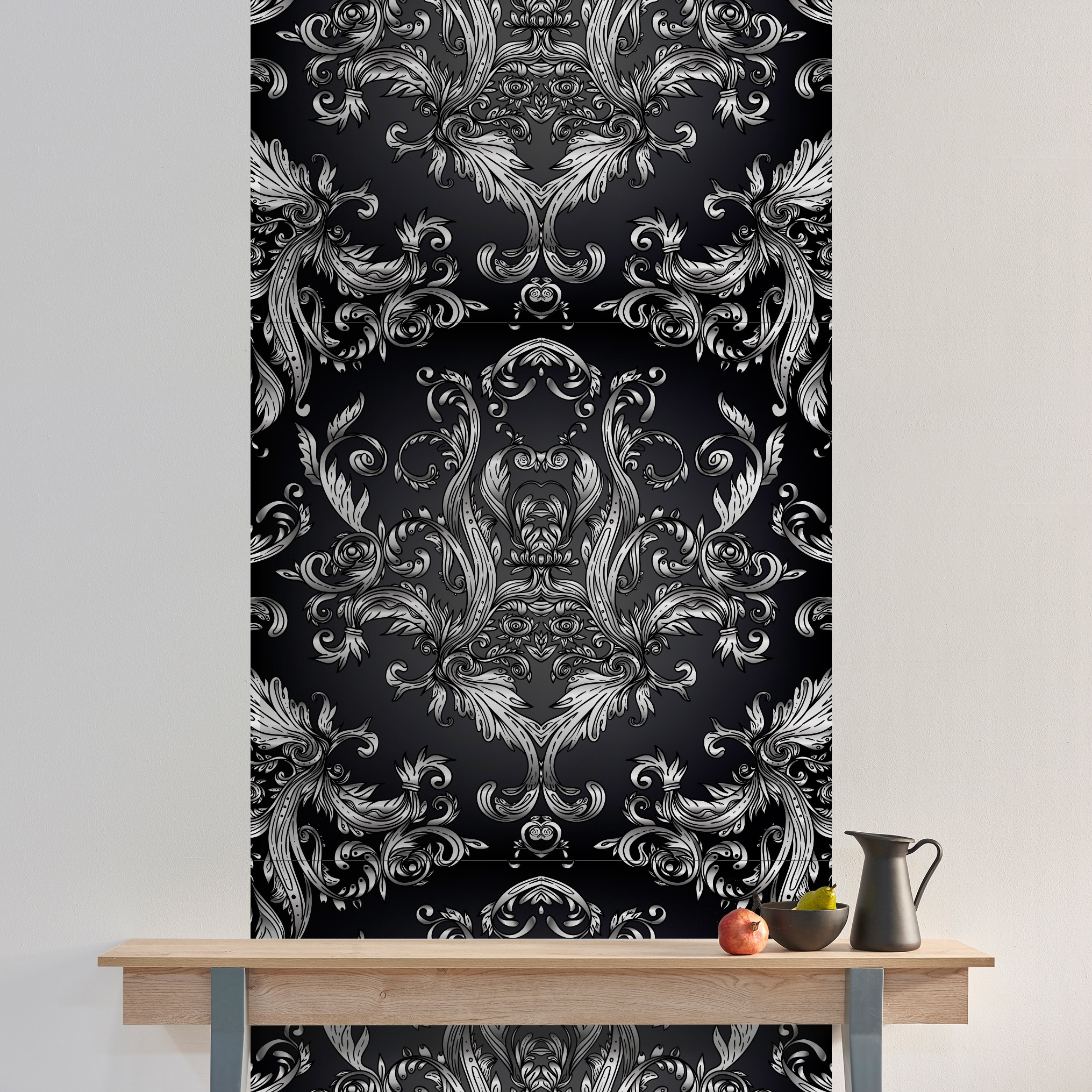 queence Vinyltapete »Katie«, bedruckt-Motiv-botanisch-floral-gemustert-natürlich, 90x250cm, selbstklebend, kinderleichte Anbringung, Sticker