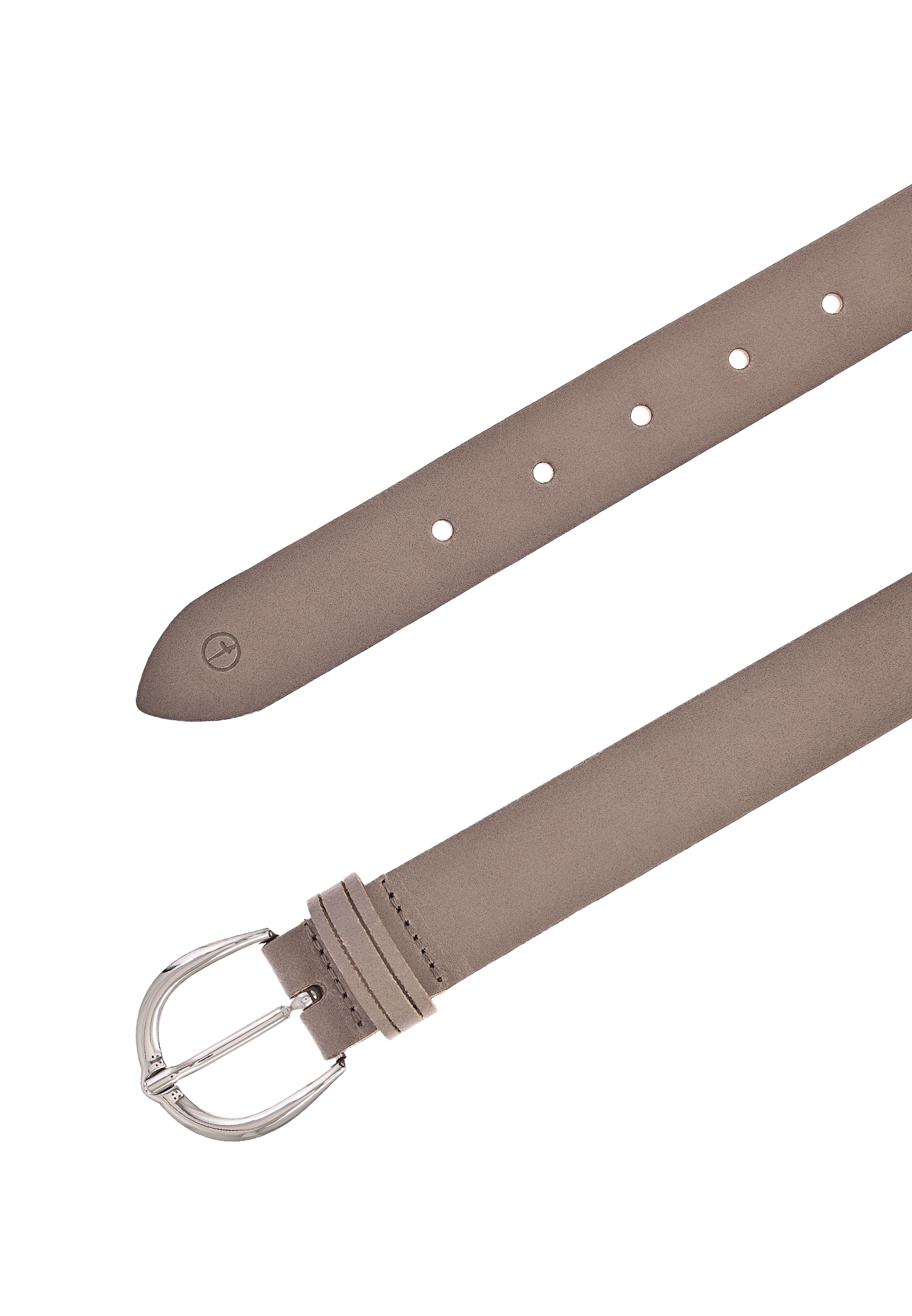 Tamaris Ledergürtel mit glänzender silberfarbener Schließe