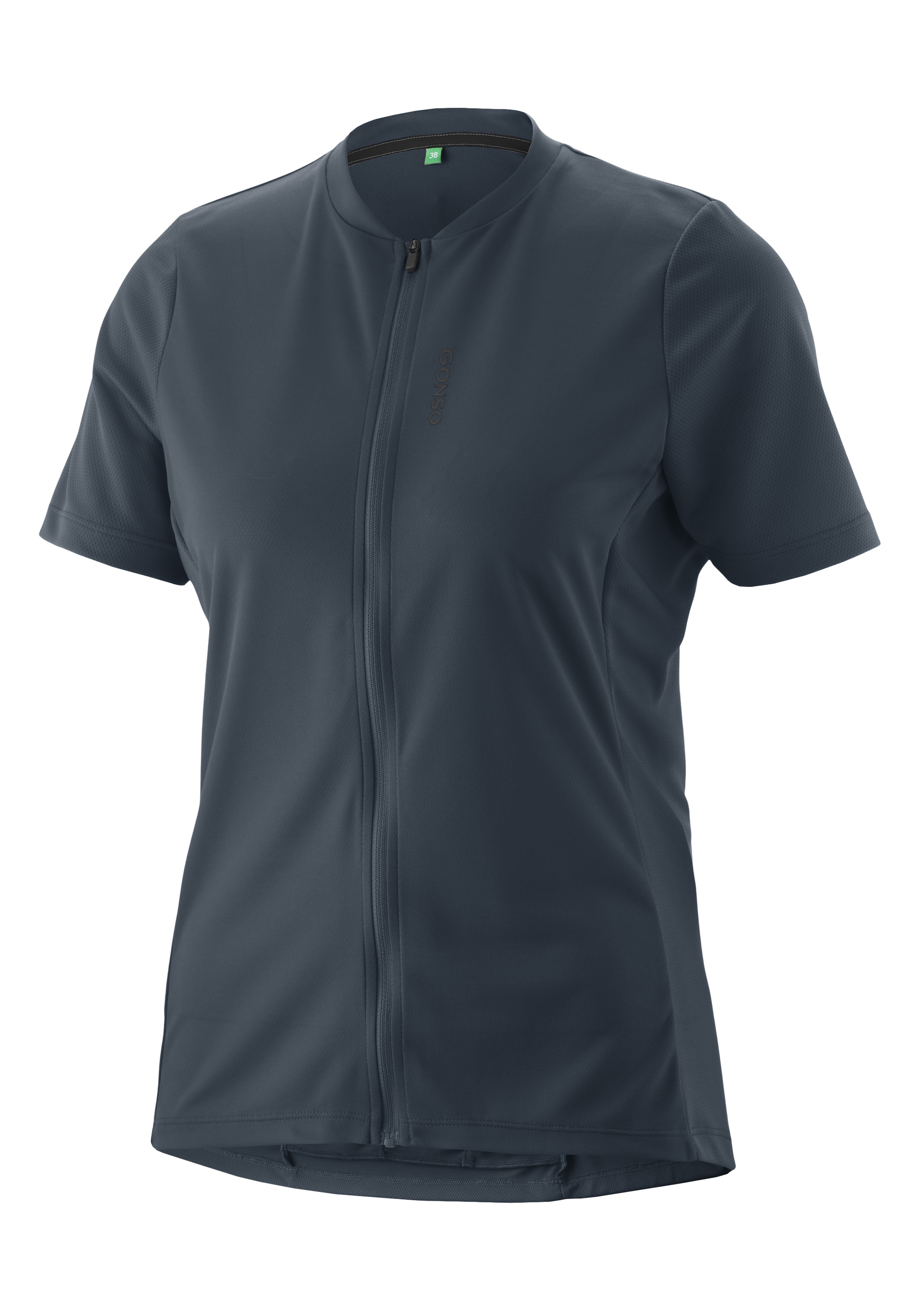 Gonso Radtrikot »SITIVO Jersey Green W« Damen Fahrradtrikot kurzarm, Half-Zip Trikot mit Rückentasche