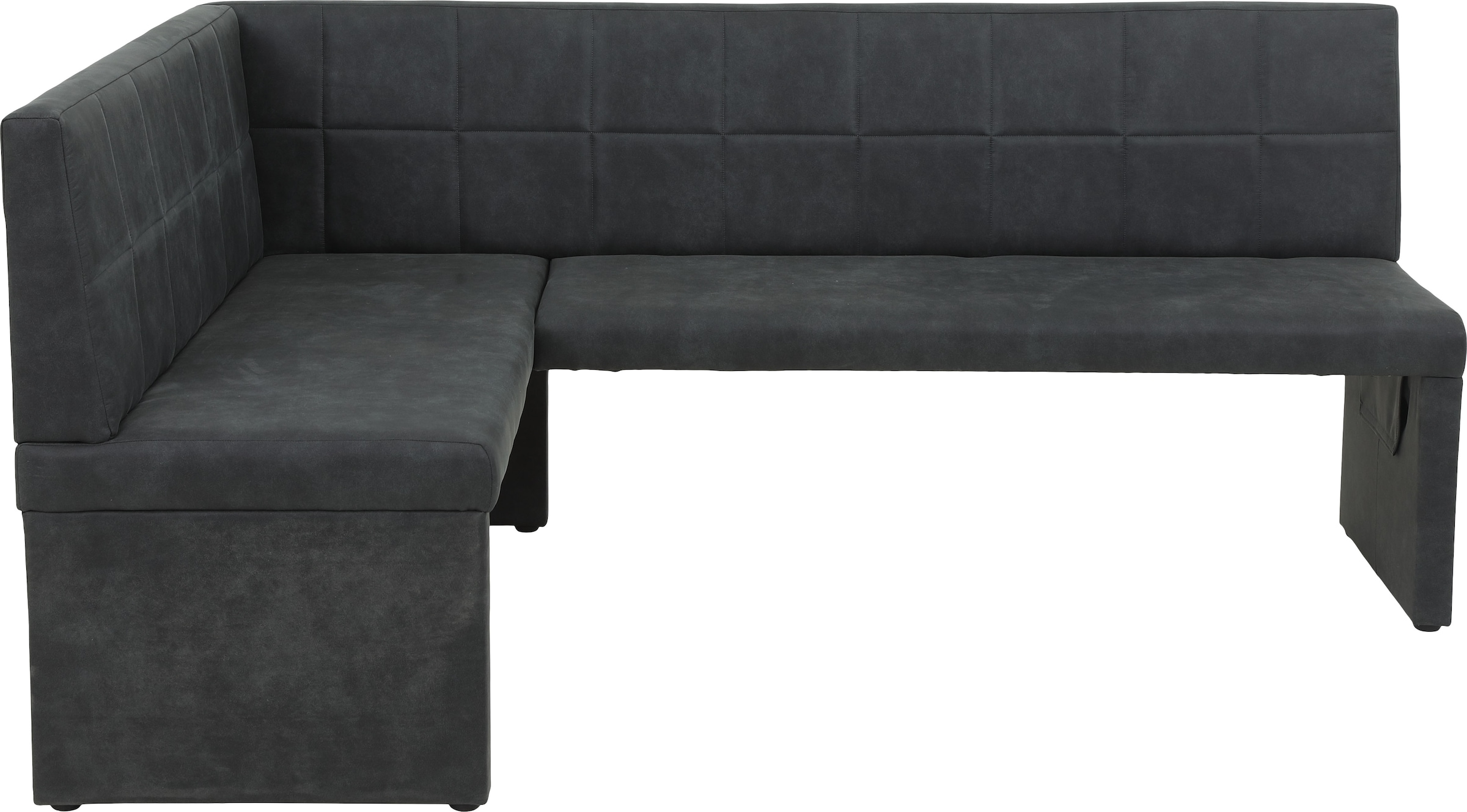 HELA Essgruppe »SPREE« 4 Stk. tlg. Esstisch 140x90 cm mit Dickkante, Microfaserbezug,