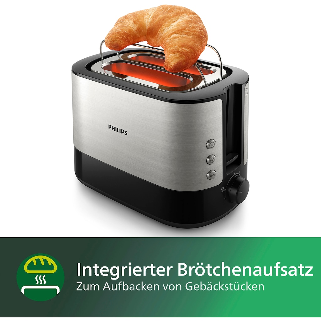 Philips Toaster »HD2637/90 Viva Collection«, 2 kurze Schlitze, für 2 Scheiben, 950 W