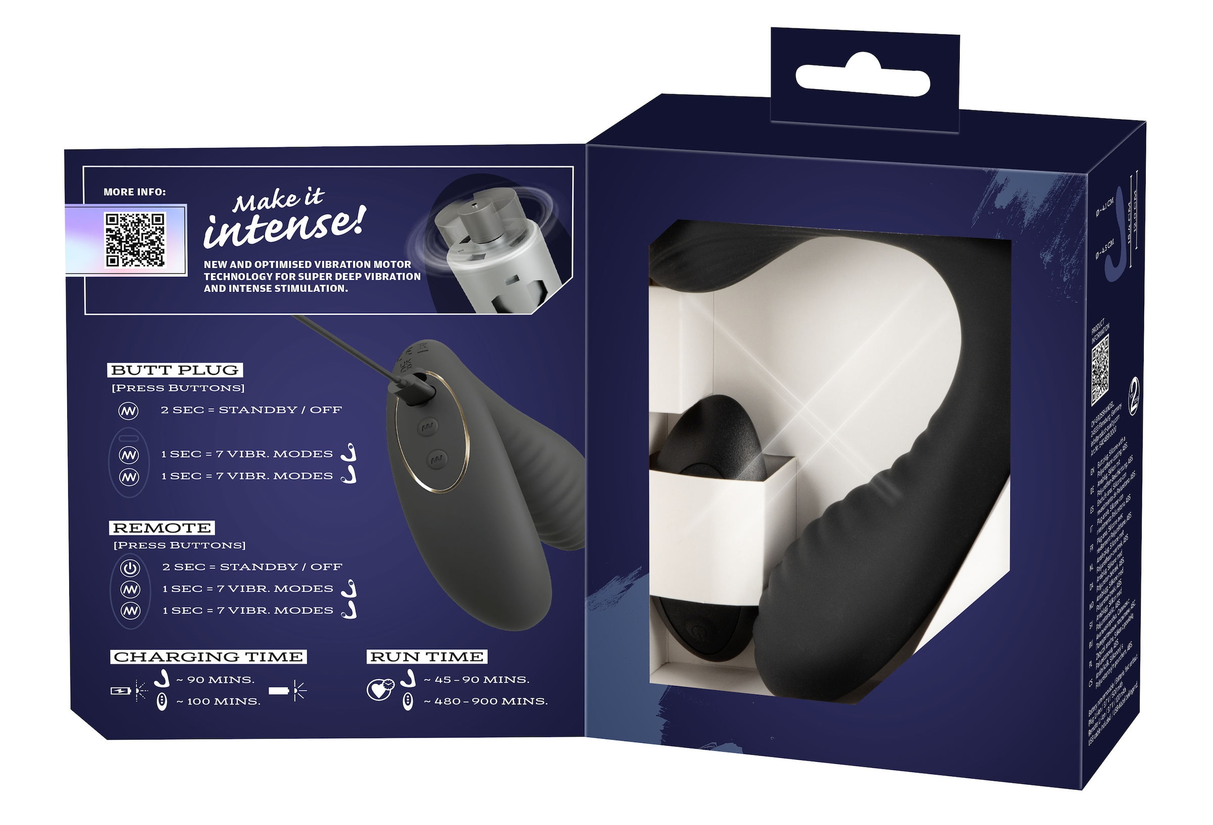 You2Toys Anal-Stimulator »Prostata-Vibrator Intense RC Prostate Plug« ()