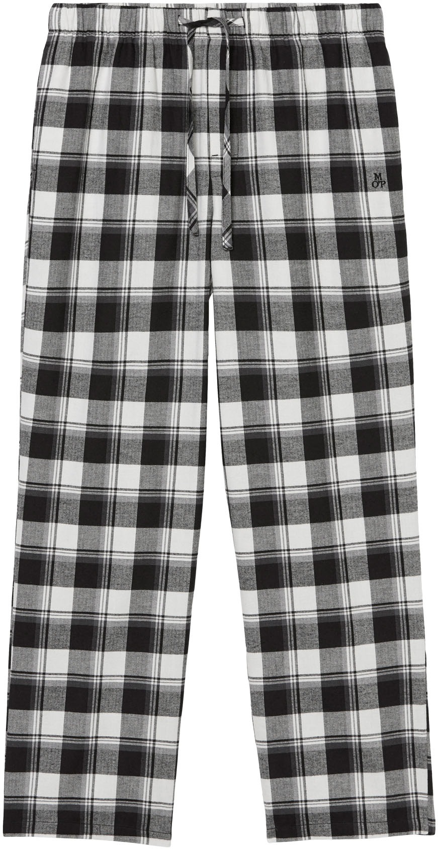 Marc O'Polo Pyjamahose »Homey Flanne«, mit Bindeband und Eingriffstaschen